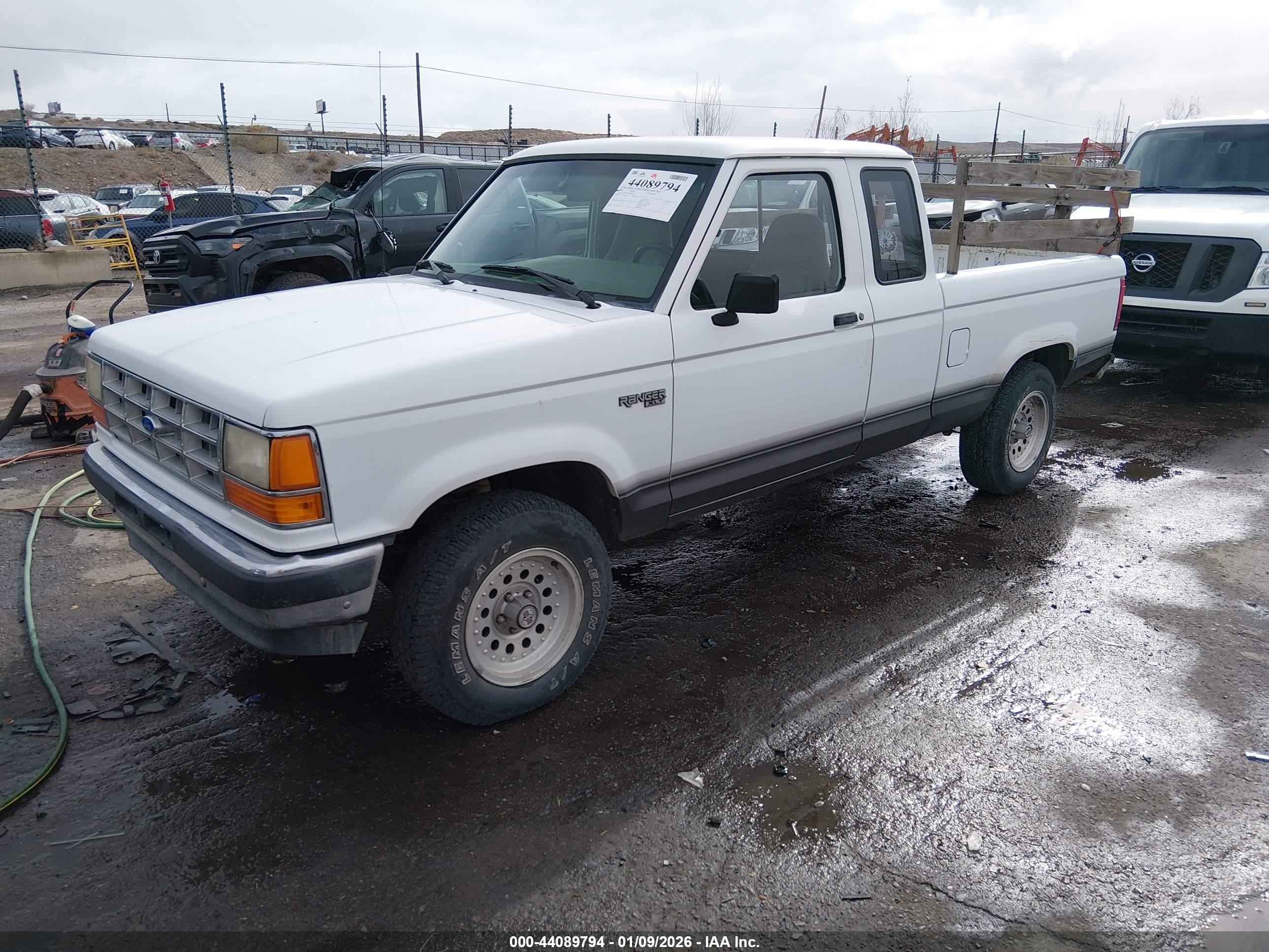 1991 Ford Ranger Super Cab White vin: 1FTCR15T2MPB18253