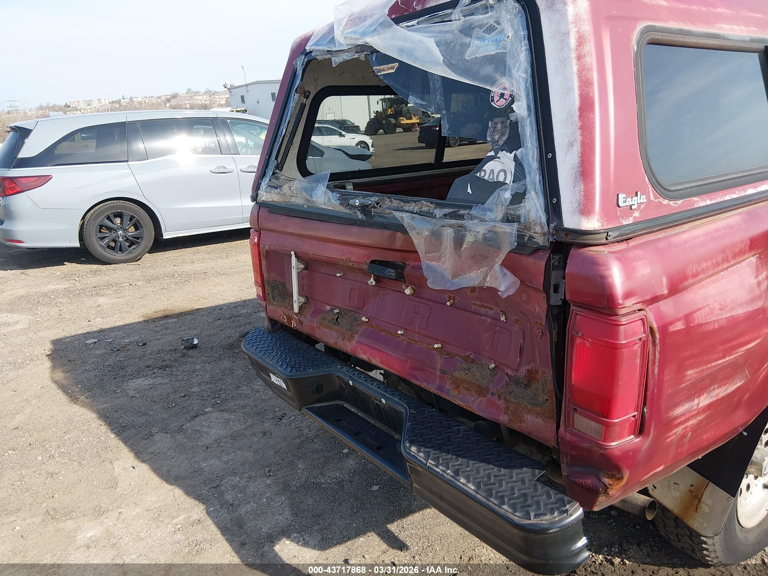 1990 Ford Ranger Super Cab Red vin: 1FTCR15T3LPA90980