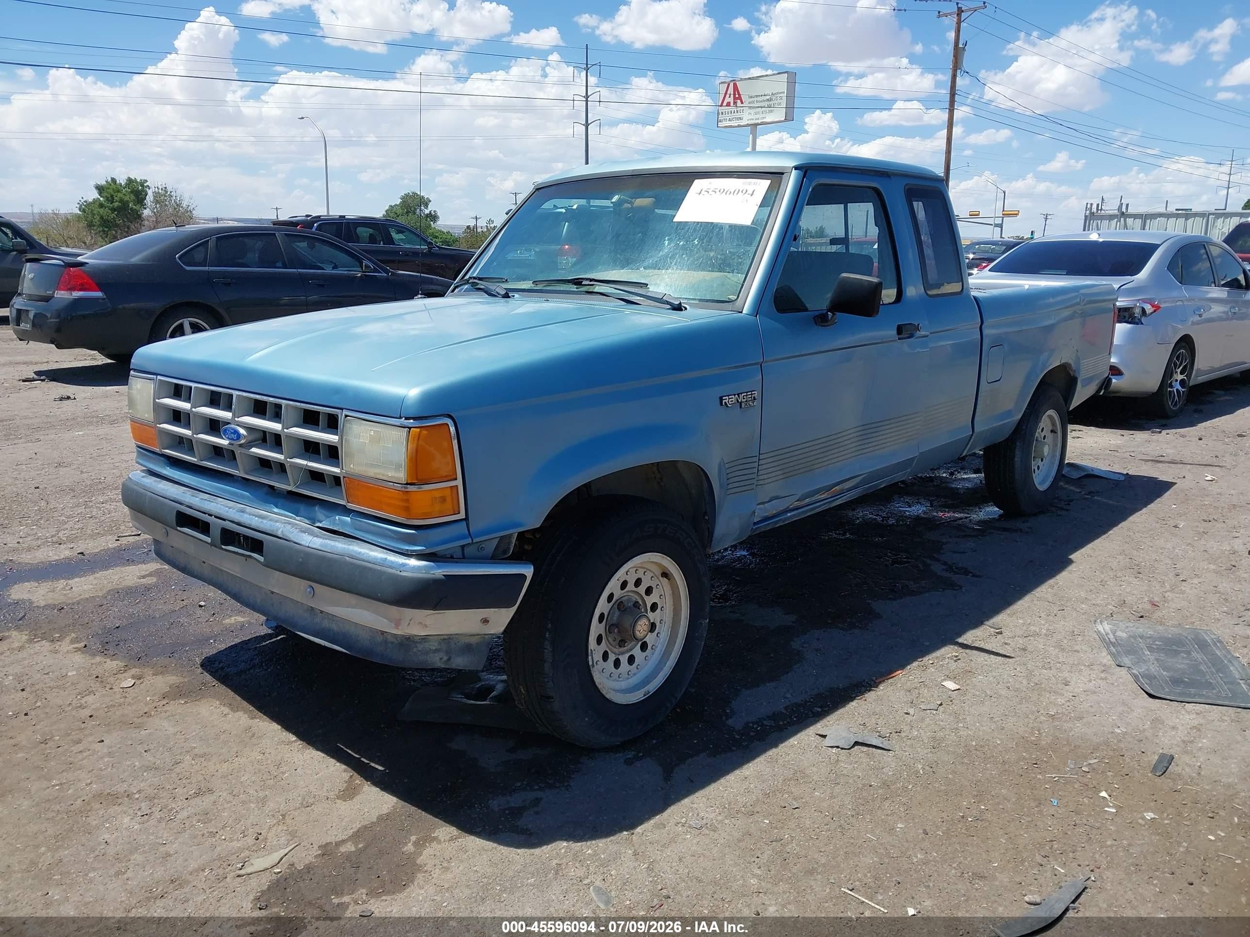 1990 Ford Ranger Super Cab Синий vin: 1FTCR15T3LPB18499