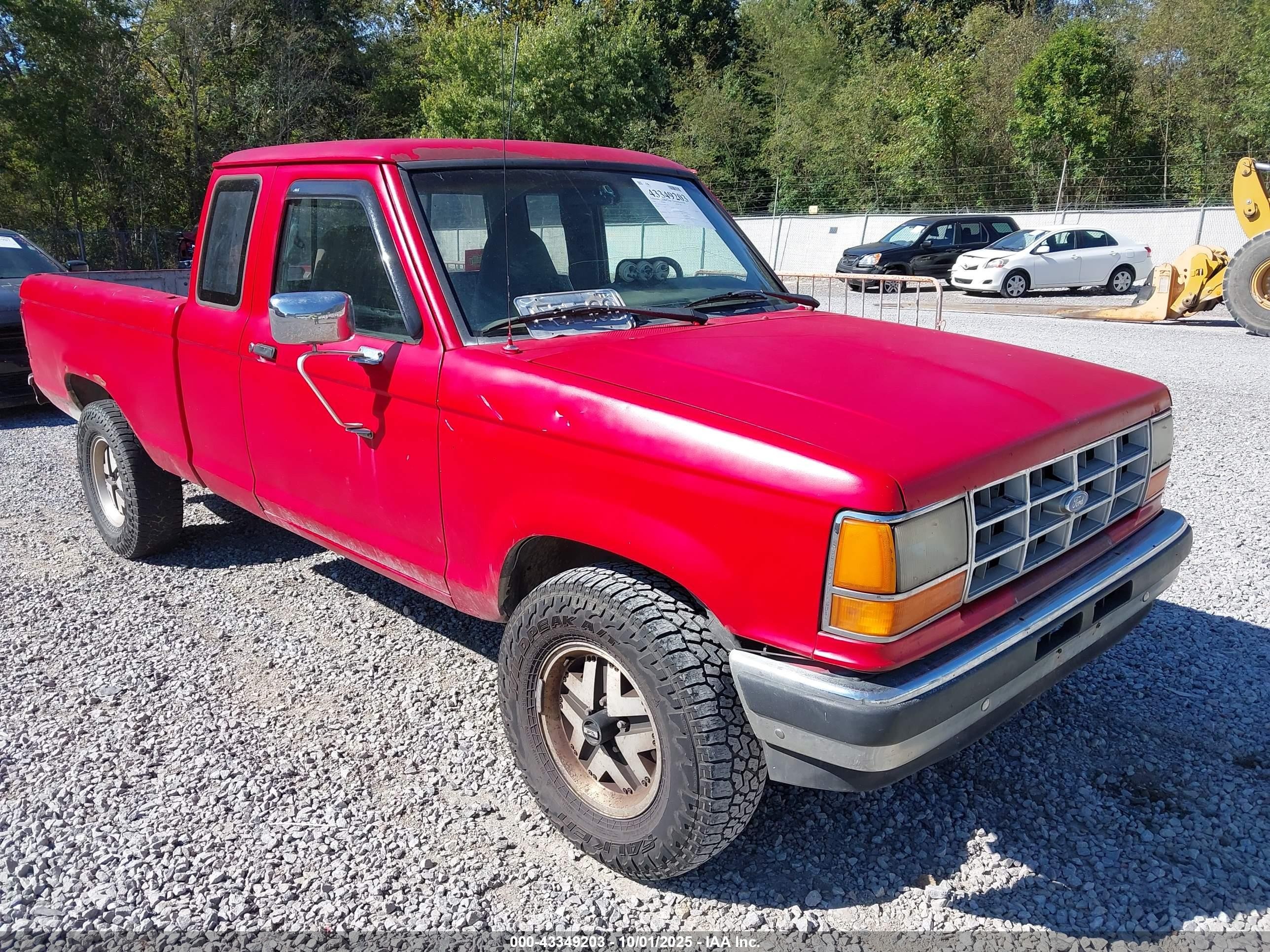 1991 Ford Ranger Super Cab Красный vin: 1FTCR15T3MPA73470