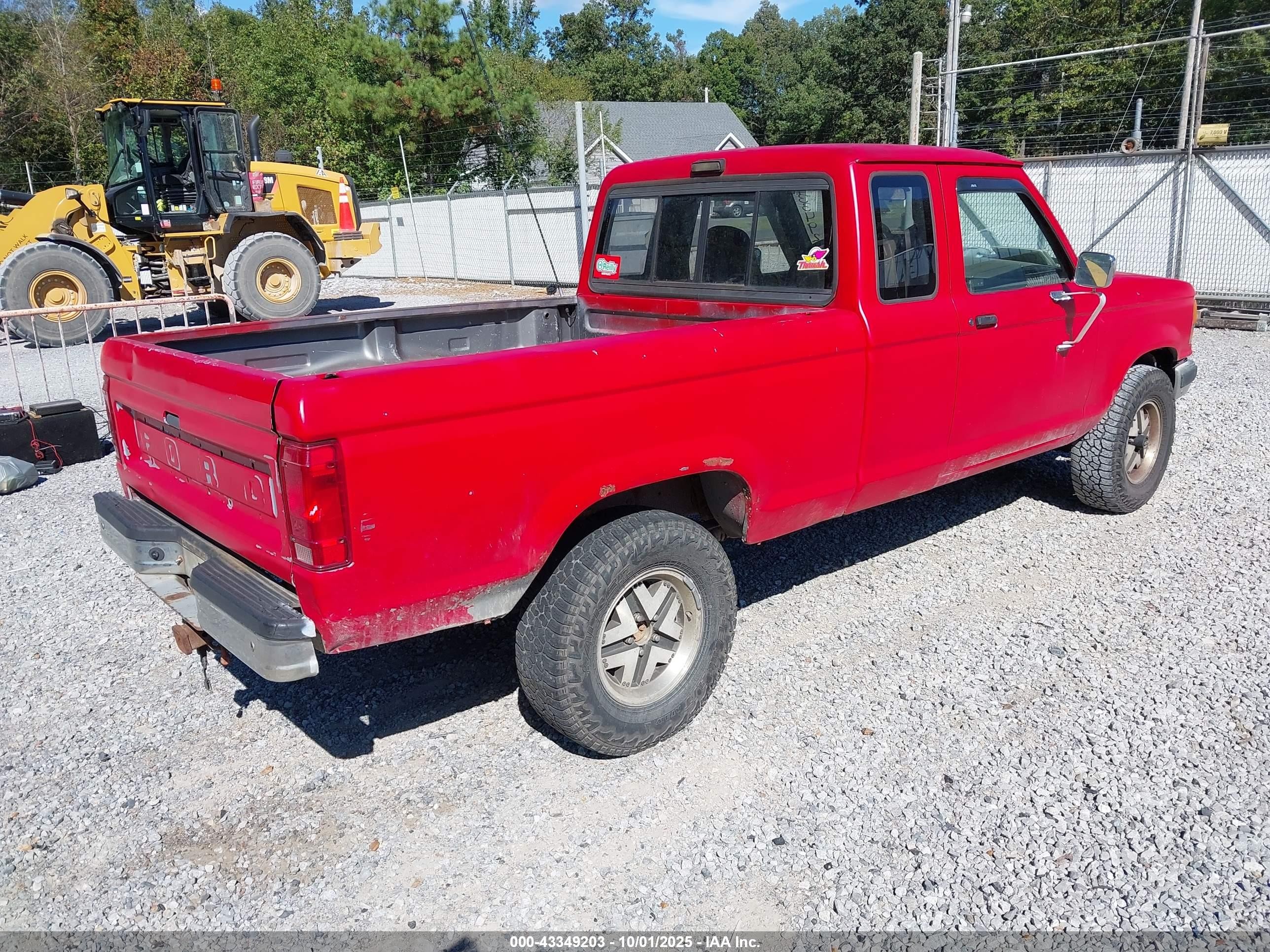 1991 Ford Ranger Super Cab Красный vin: 1FTCR15T3MPA73470