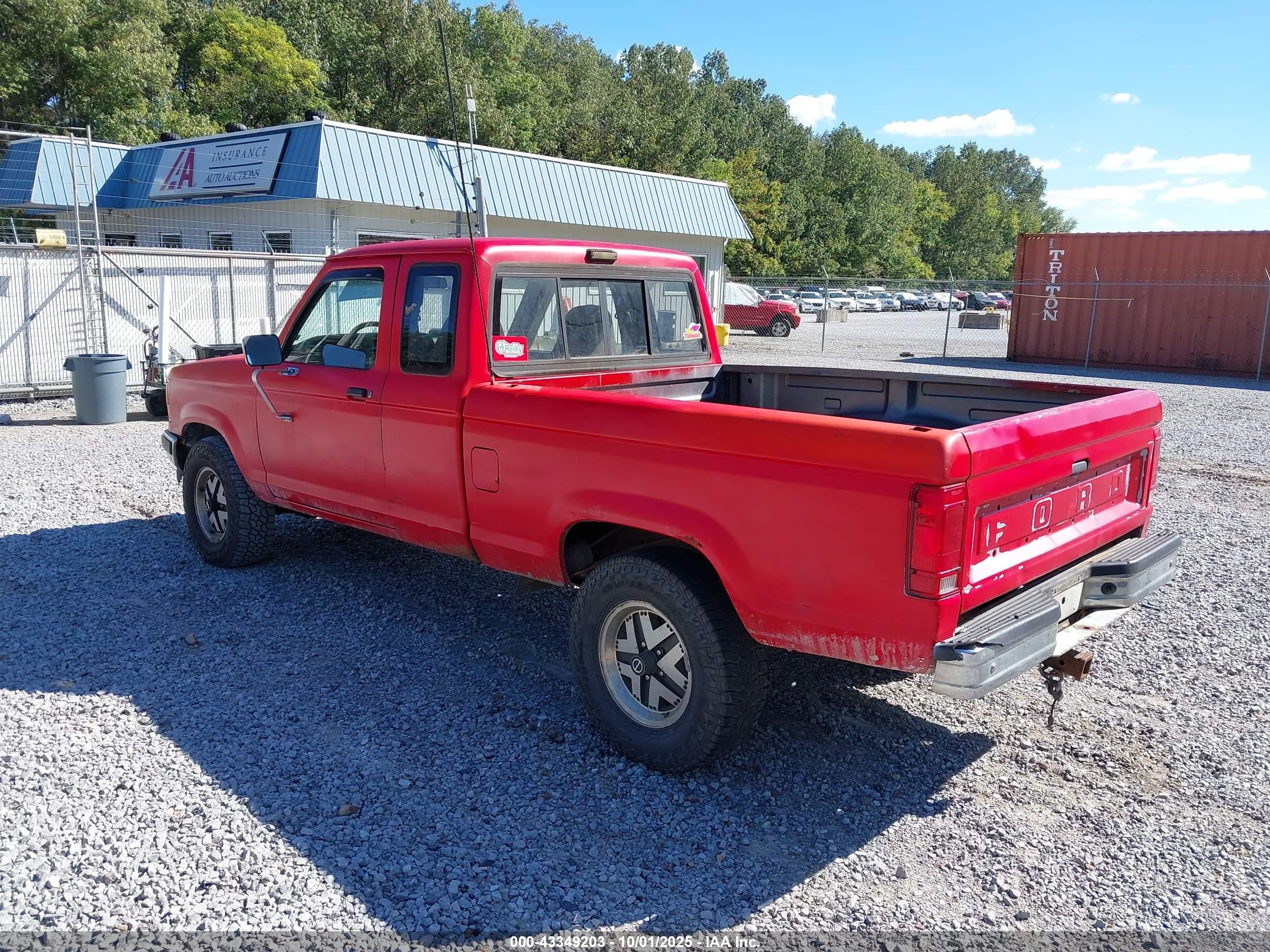 1991 Ford Ranger Super Cab Красный vin: 1FTCR15T3MPA73470