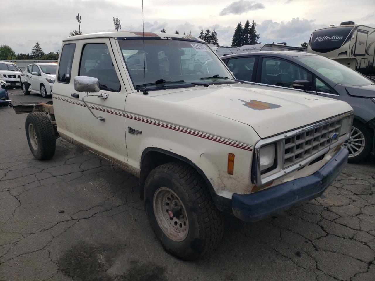 1989 Ford Ranger Super Cab White vin: 1FTCR15T4JPB61438