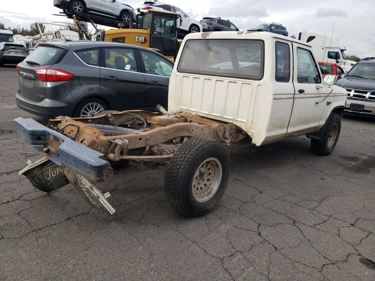 1989 Ford Ranger Super Cab White vin: 1FTCR15T4JPB61438