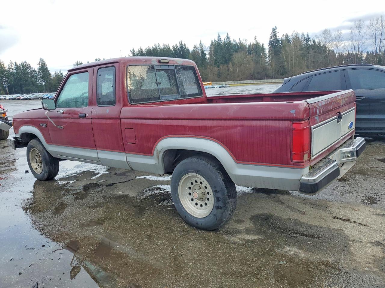 1989 Ford Ranger Super Cab Red vin: 1FTCR15T4KPB51557