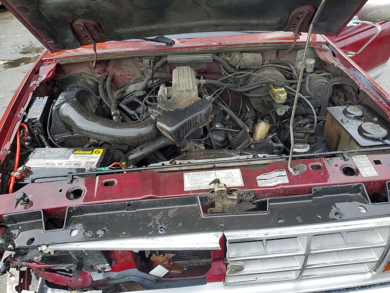 1989 Ford Ranger Super Cab Red vin: 1FTCR15T4KPB51557