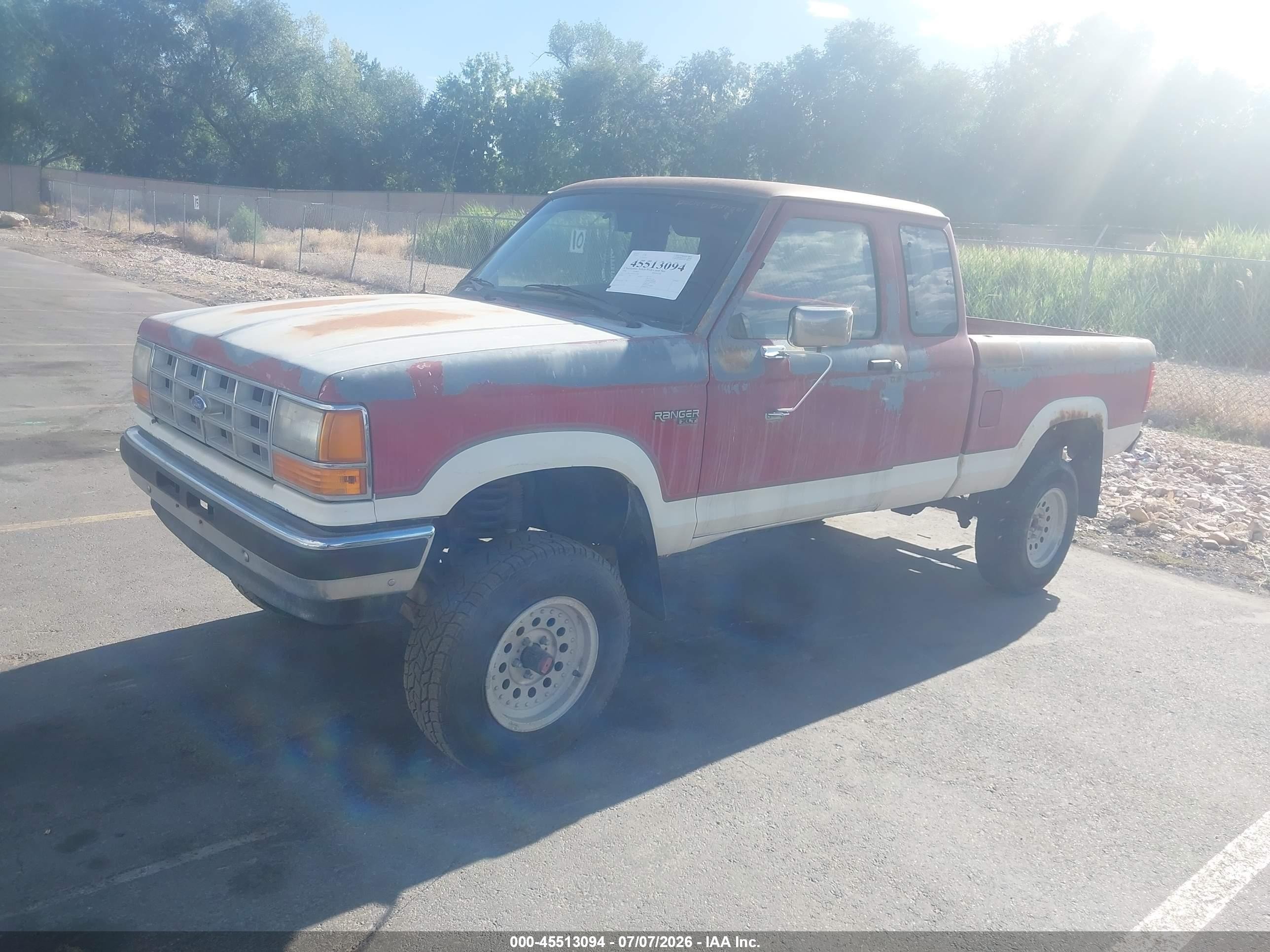 1990 Ford Ranger Super Cab Красный vin: 1FTCR15T4LPA11848