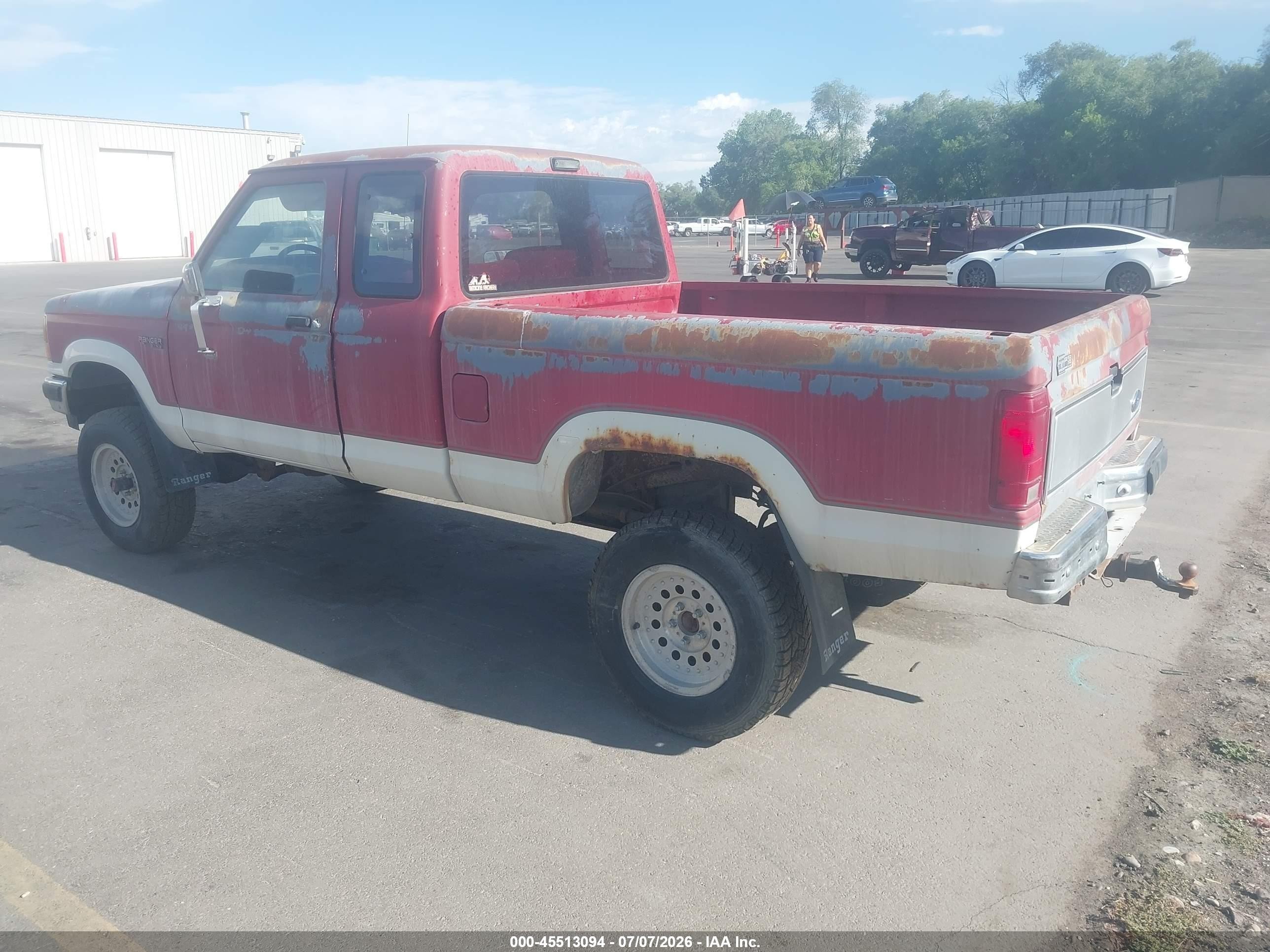 1990 Ford Ranger Super Cab Красный vin: 1FTCR15T4LPA11848