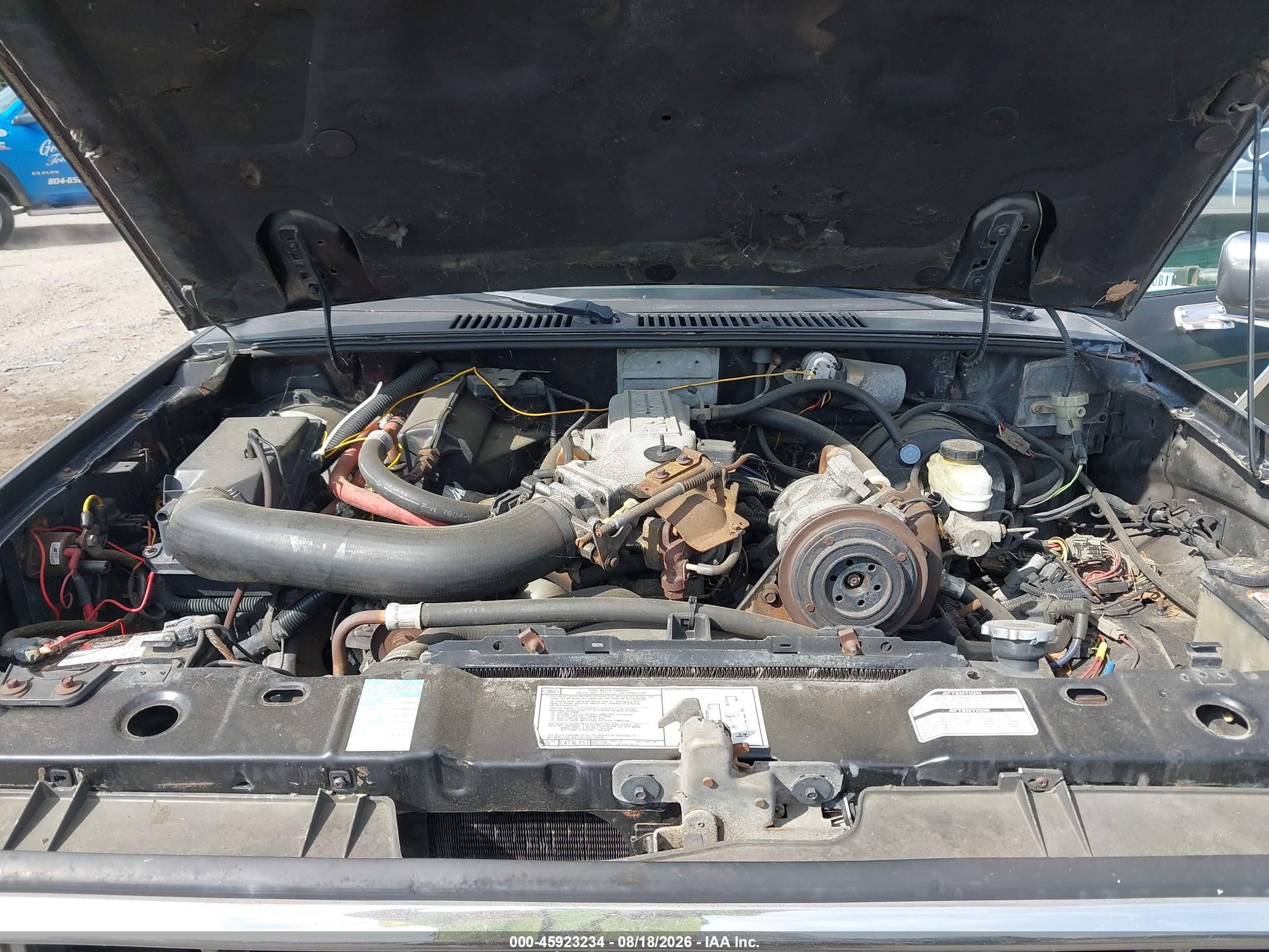 1987 Ford Ranger Super Cab Black vin: 1FTCR15T6HPB53688