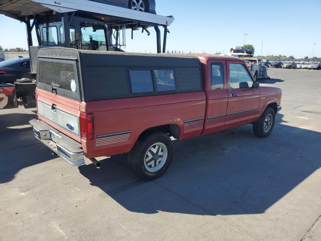 1990 Ford Ranger Super Cab Red vin: 1FTCR15T6LPB70547