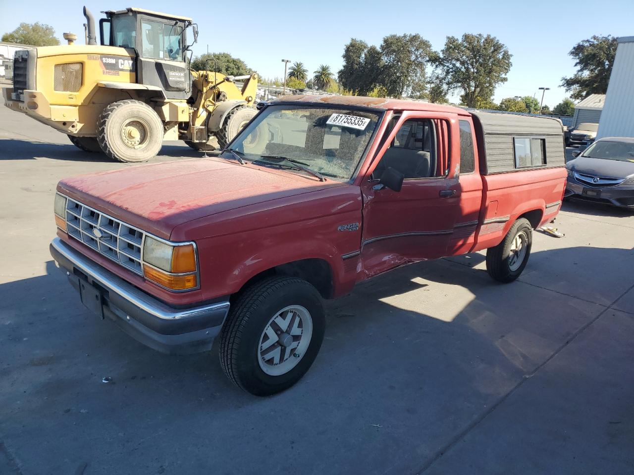 1990 Ford Ranger Super Cab Red vin: 1FTCR15T6LPB70547