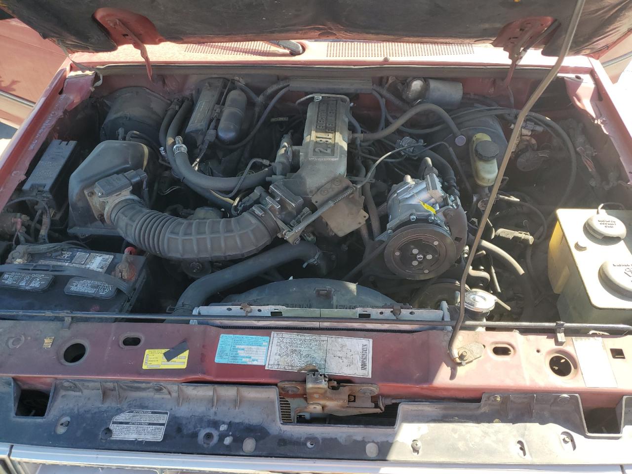1990 Ford Ranger Super Cab Red vin: 1FTCR15T6LPB70547