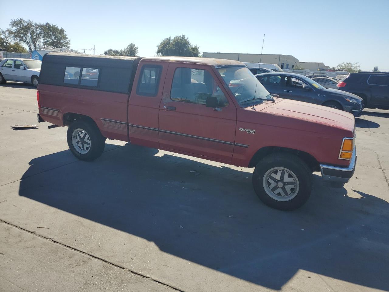 1990 Ford Ranger Super Cab Red vin: 1FTCR15T6LPB70547