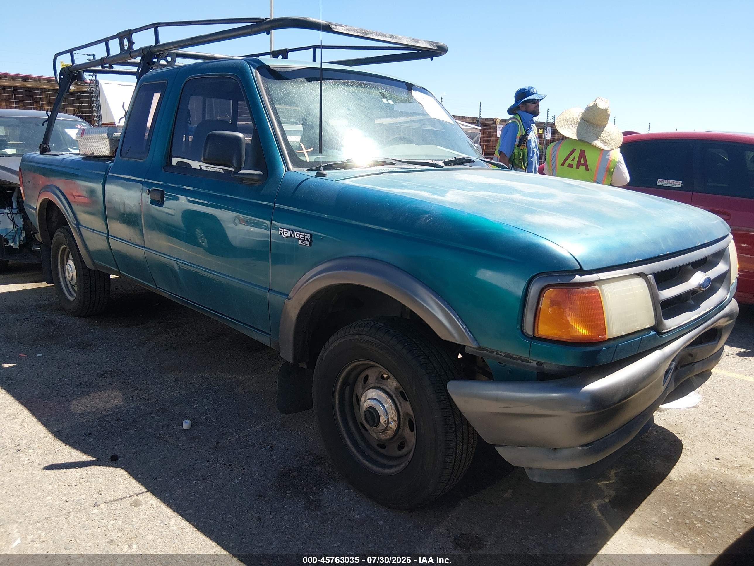 1995 Ford Ranger Super Cab Green vin: 1FTCR15U5SPA05015
