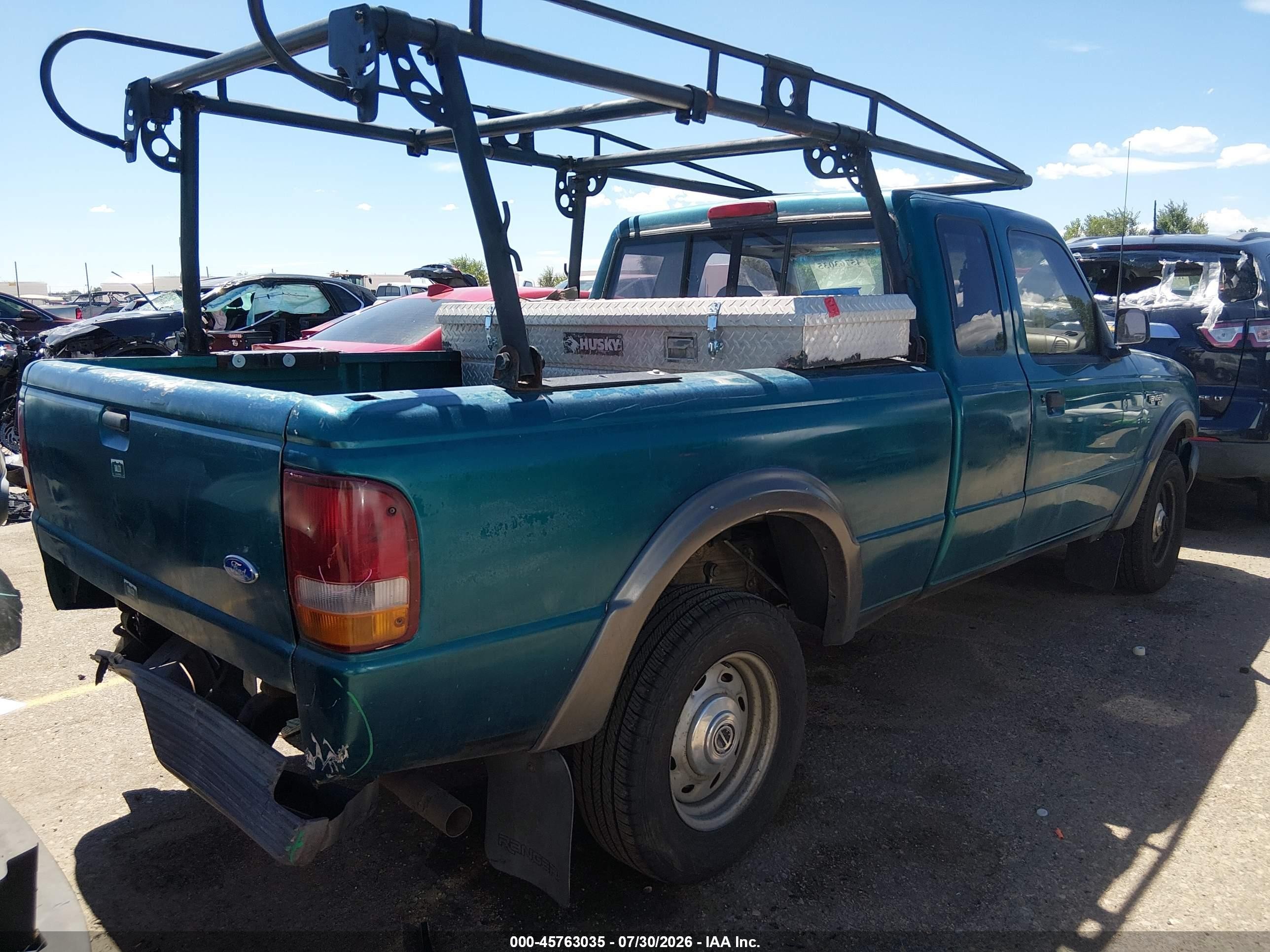 1995 Ford Ranger Super Cab Green vin: 1FTCR15U5SPA05015
