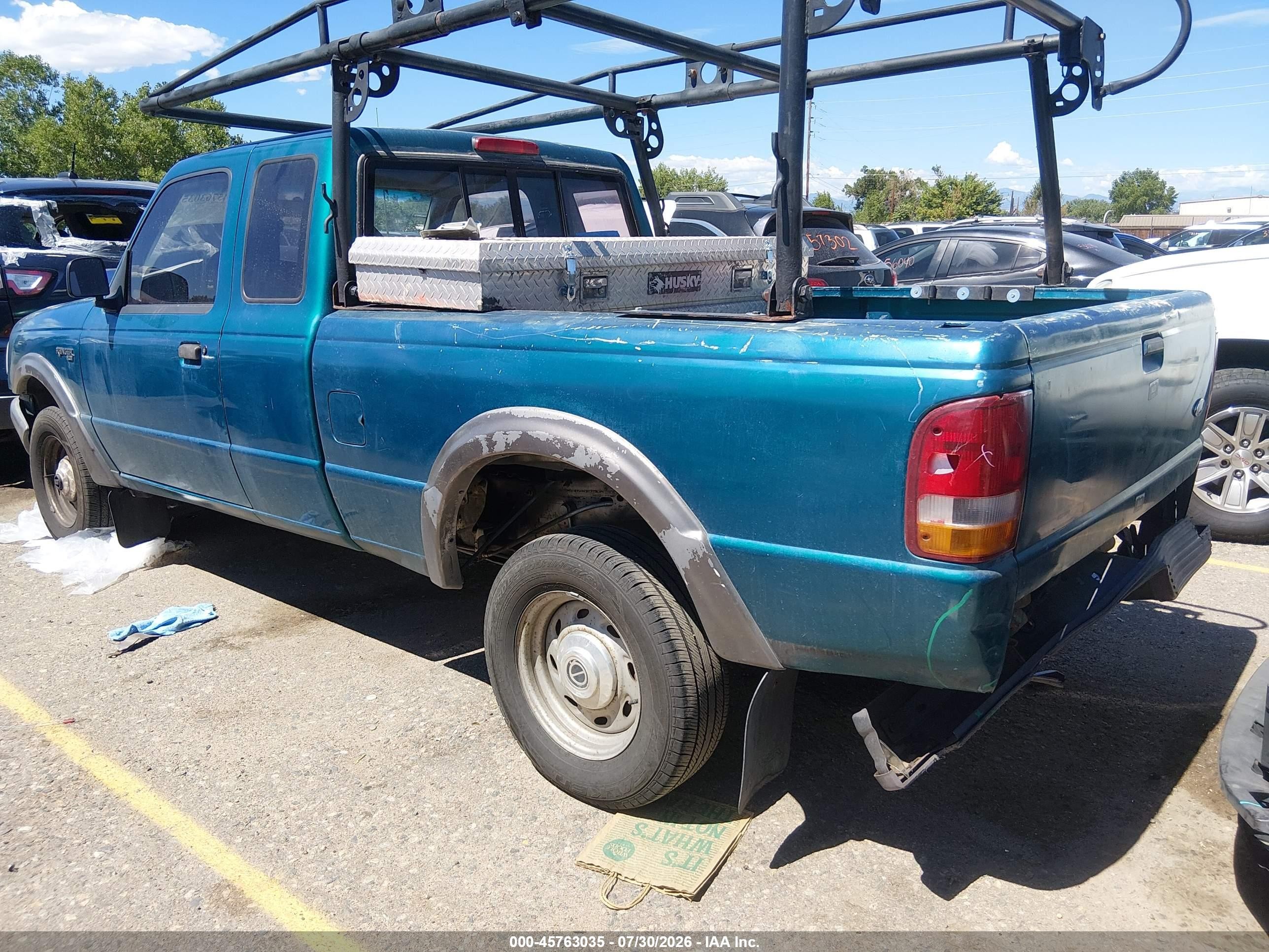 1995 Ford Ranger Super Cab Green vin: 1FTCR15U5SPA05015