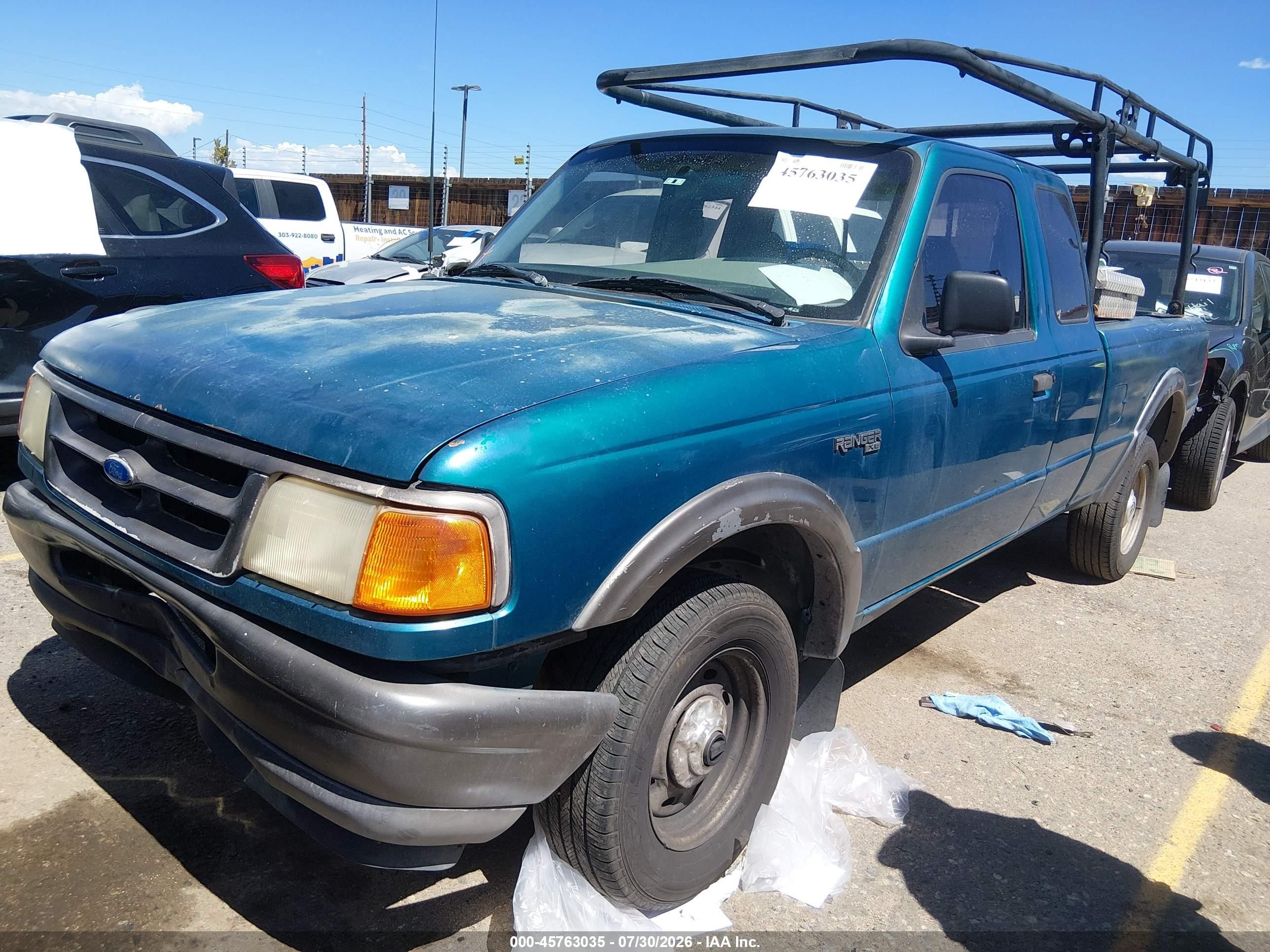 1995 Ford Ranger Super Cab Green vin: 1FTCR15U5SPA05015