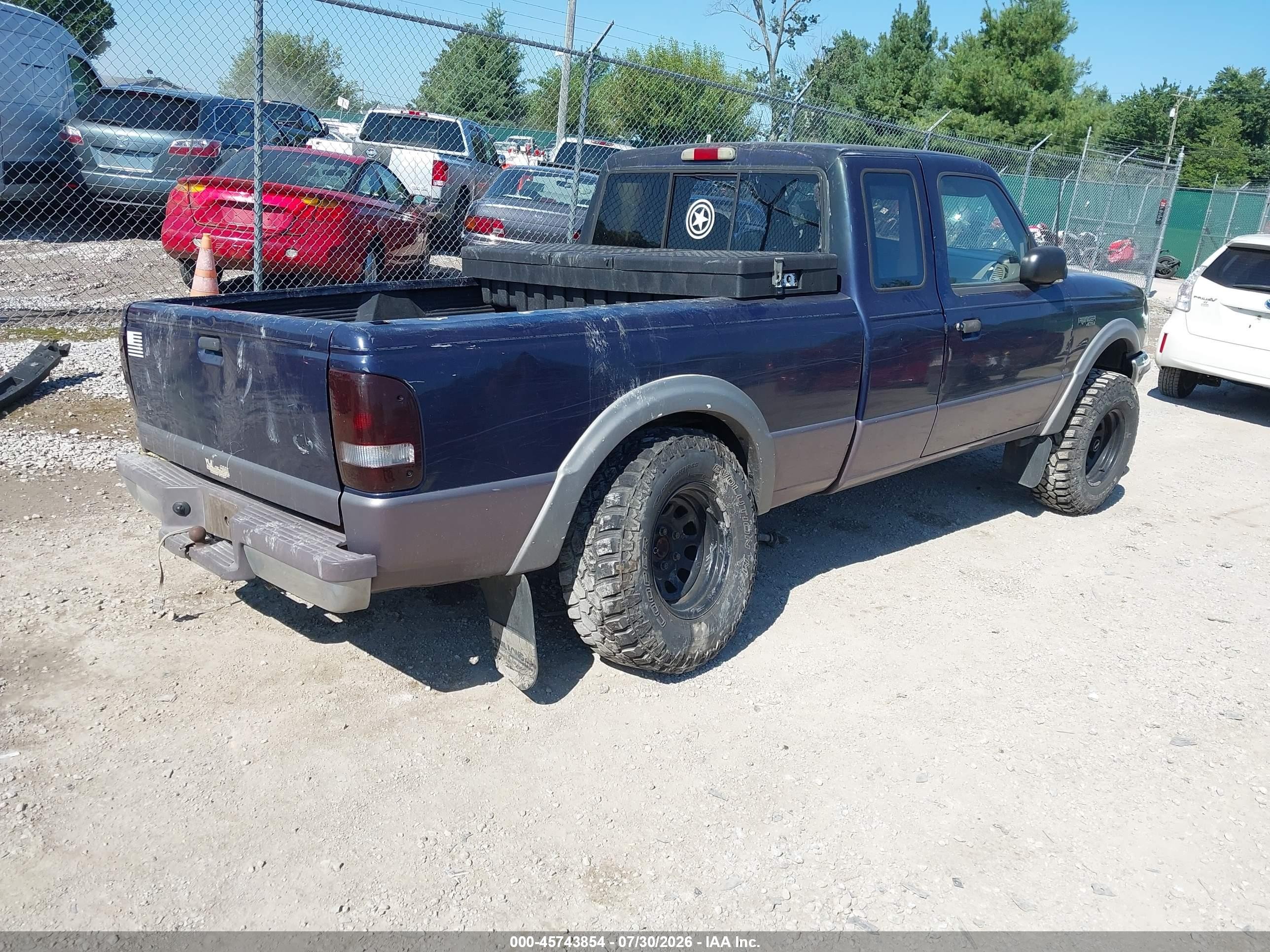 1996 Ford Ranger Super Cab Синий vin: 1FTCR15U7TPB37243
