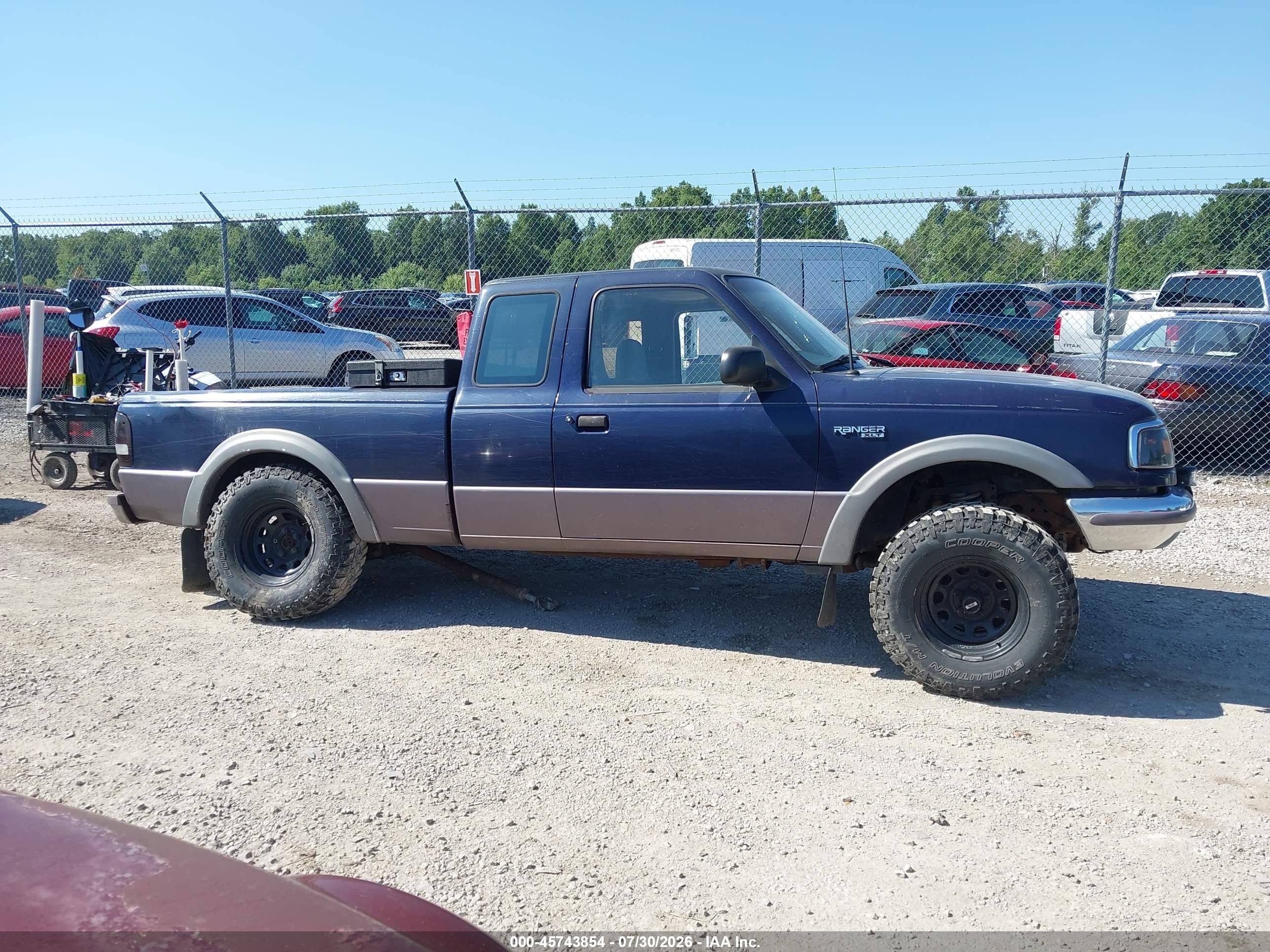 1996 Ford Ranger Super Cab Синий vin: 1FTCR15U7TPB37243