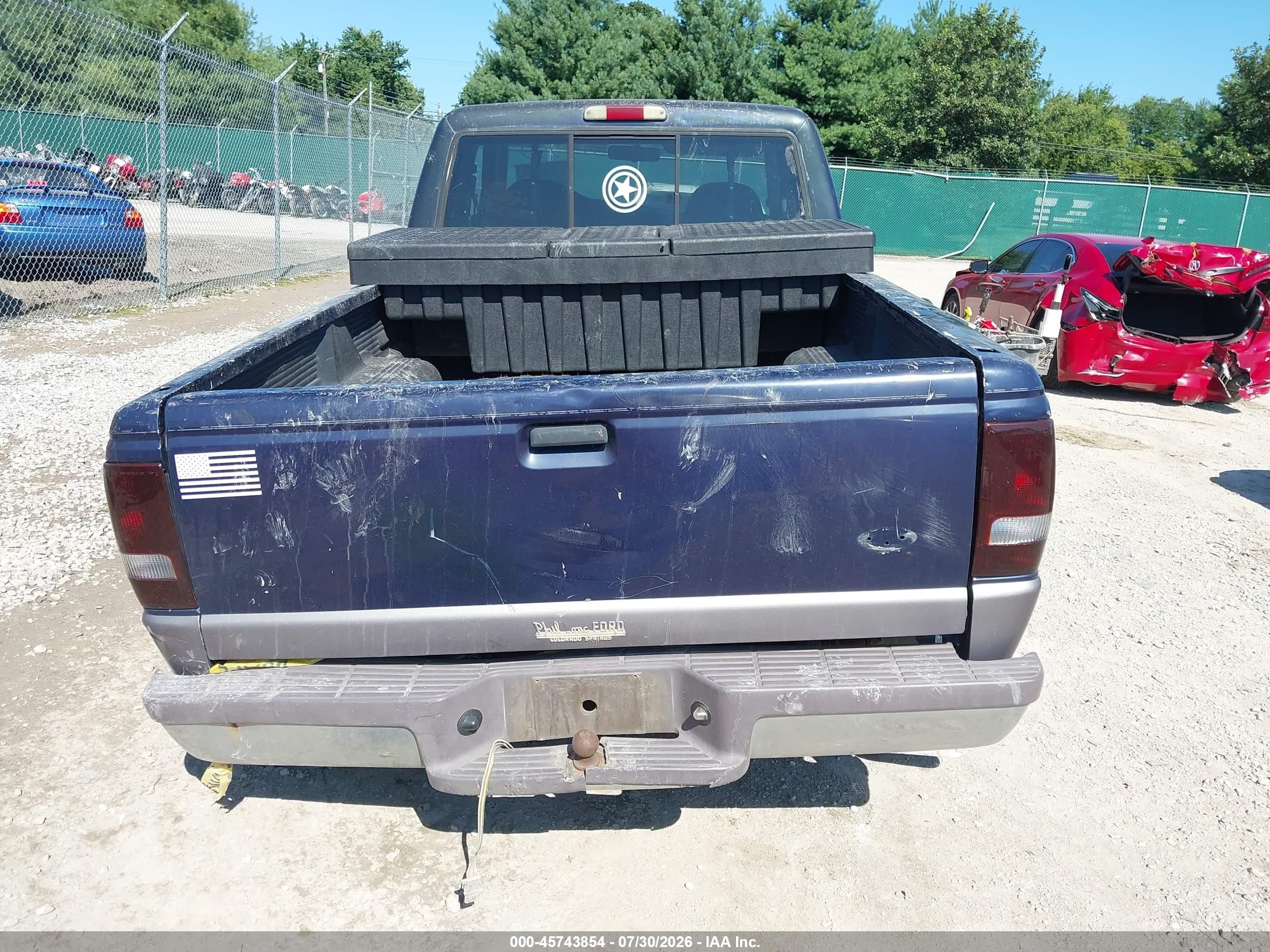 1996 Ford Ranger Super Cab Синий vin: 1FTCR15U7TPB37243