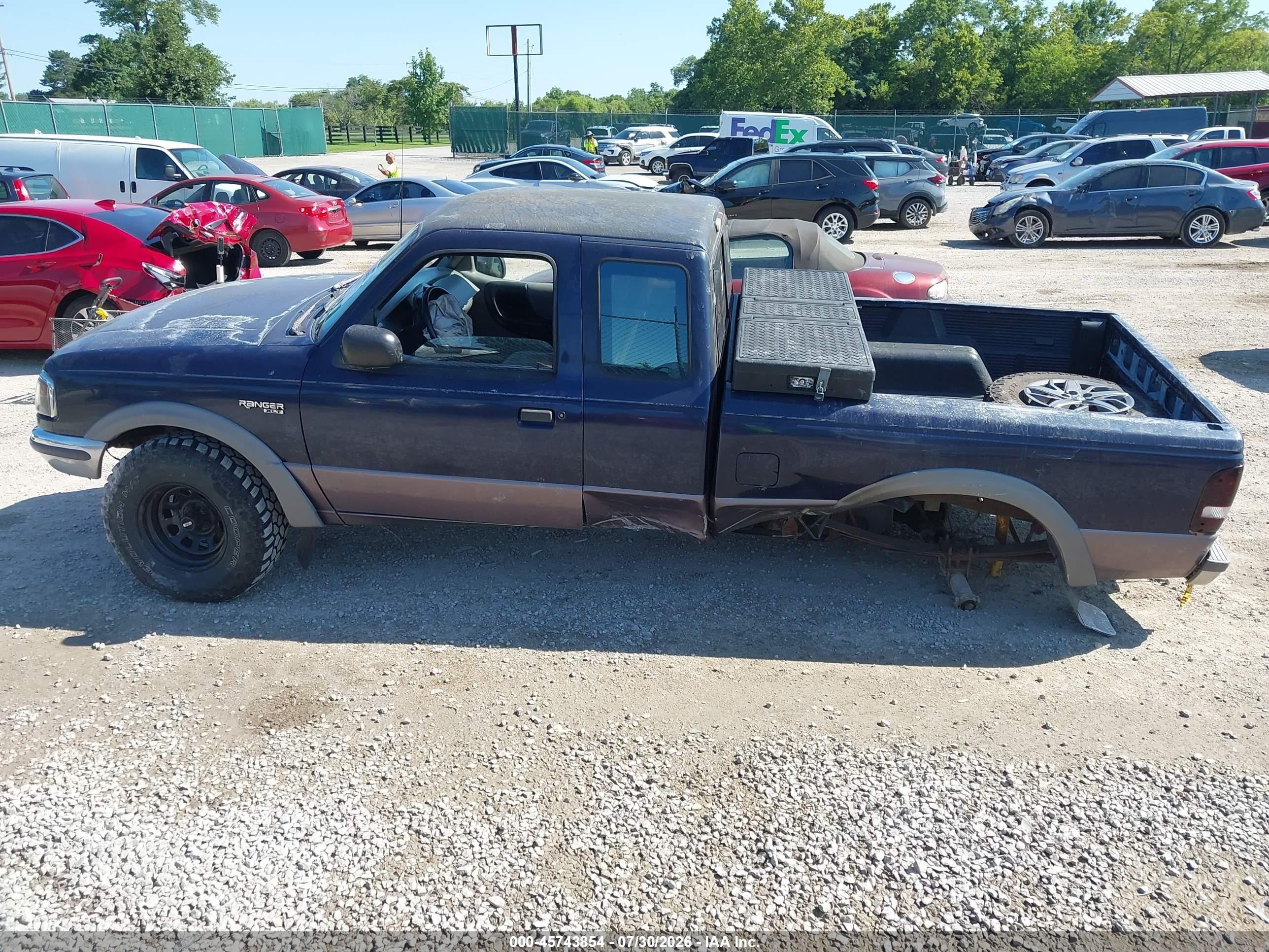 1996 Ford Ranger Super Cab Синий vin: 1FTCR15U7TPB37243