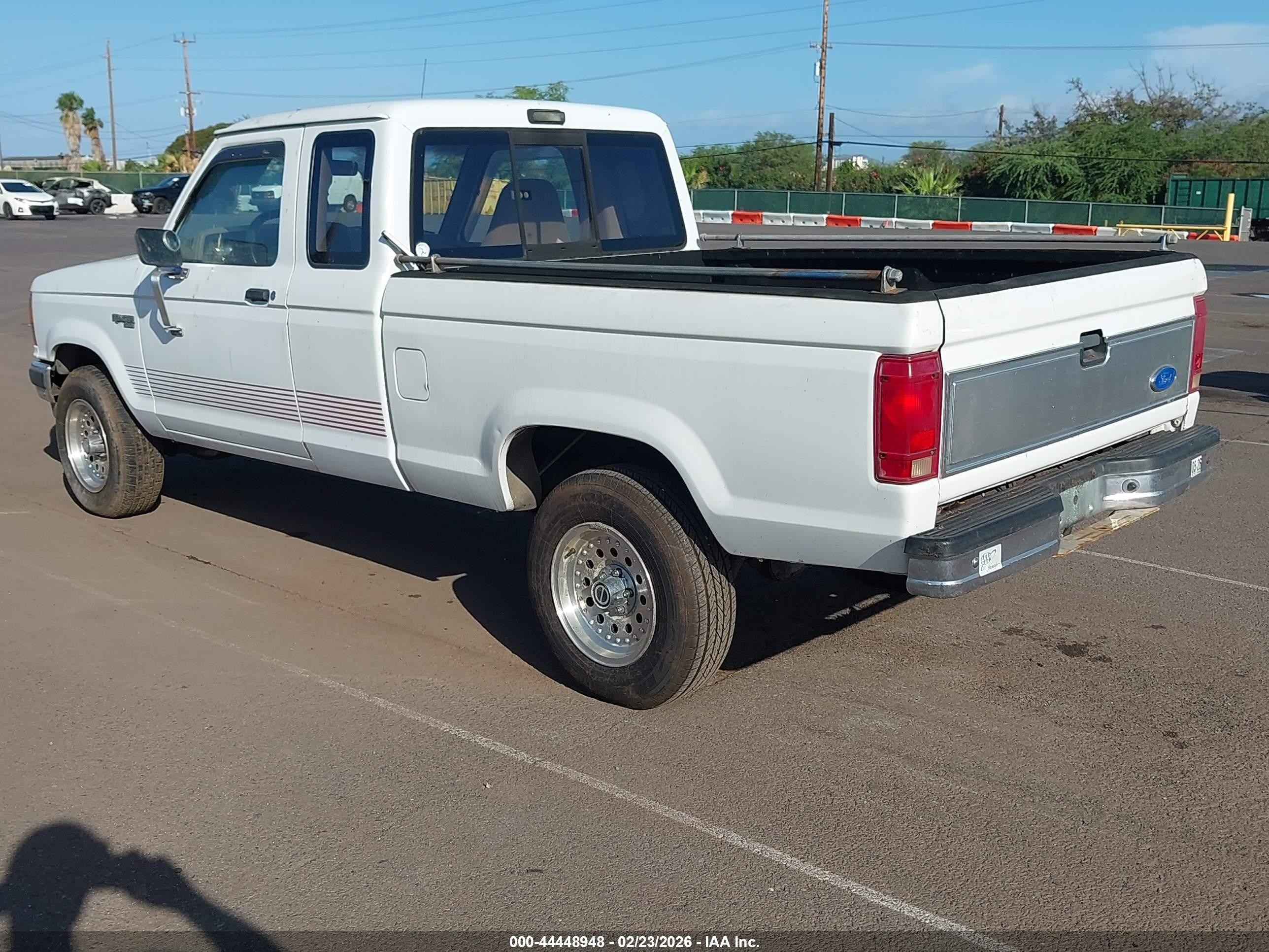 1991 Ford Ranger Super Cab White vin: 1FTCR15X0MPA80959