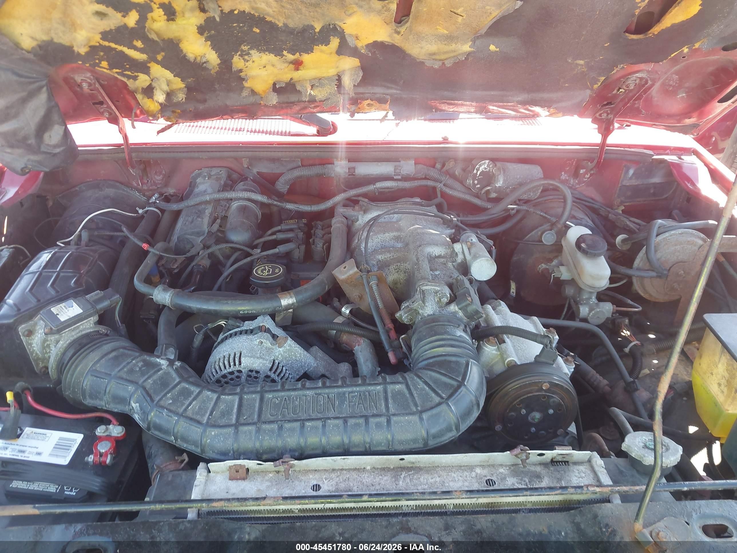 1992 Ford Ranger Super Cab Red vin: 1FTCR15X0NPA66108