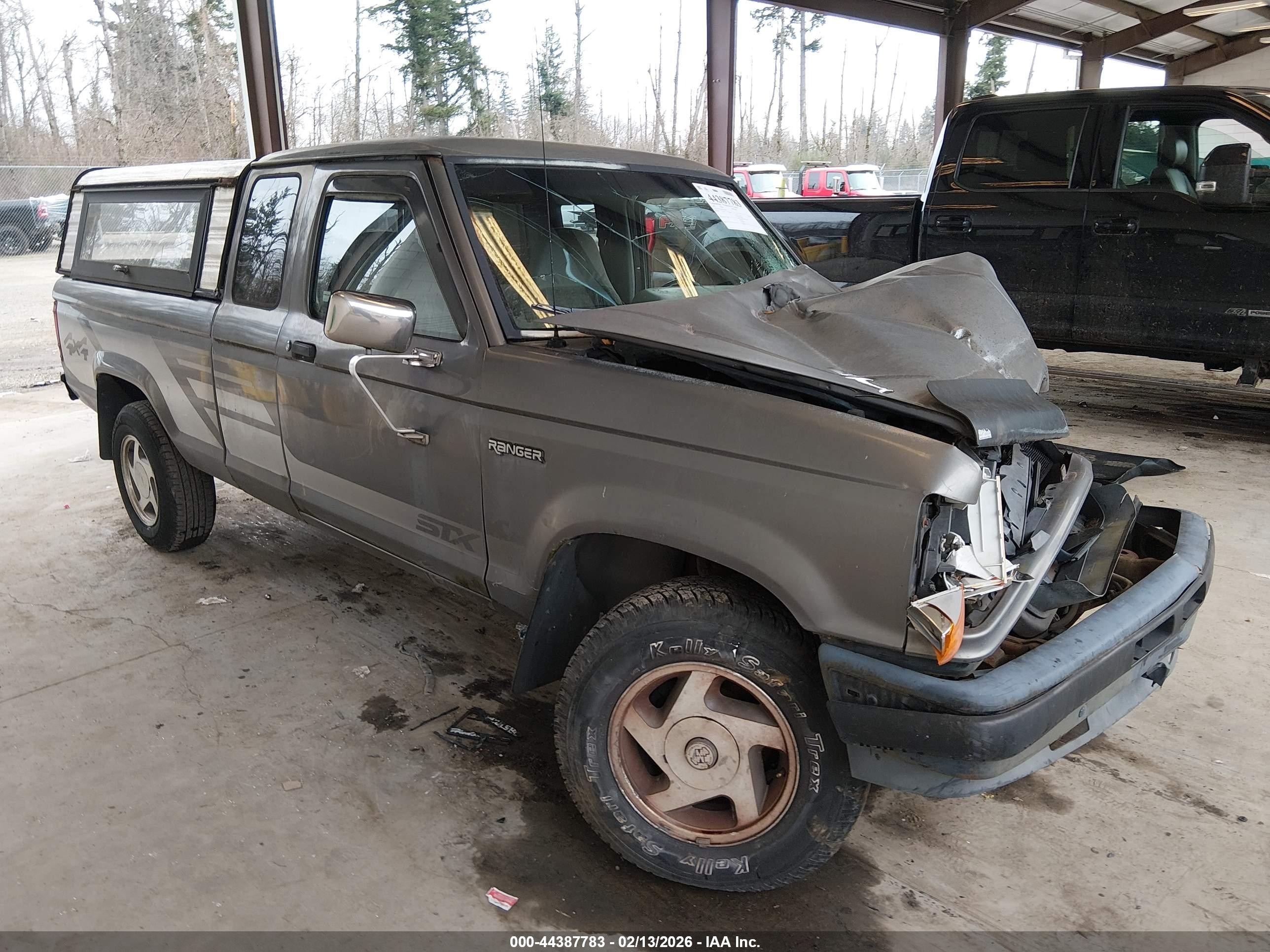 1992 Ford Ranger Super Cab Gray vin: 1FTCR15X0NTA90741