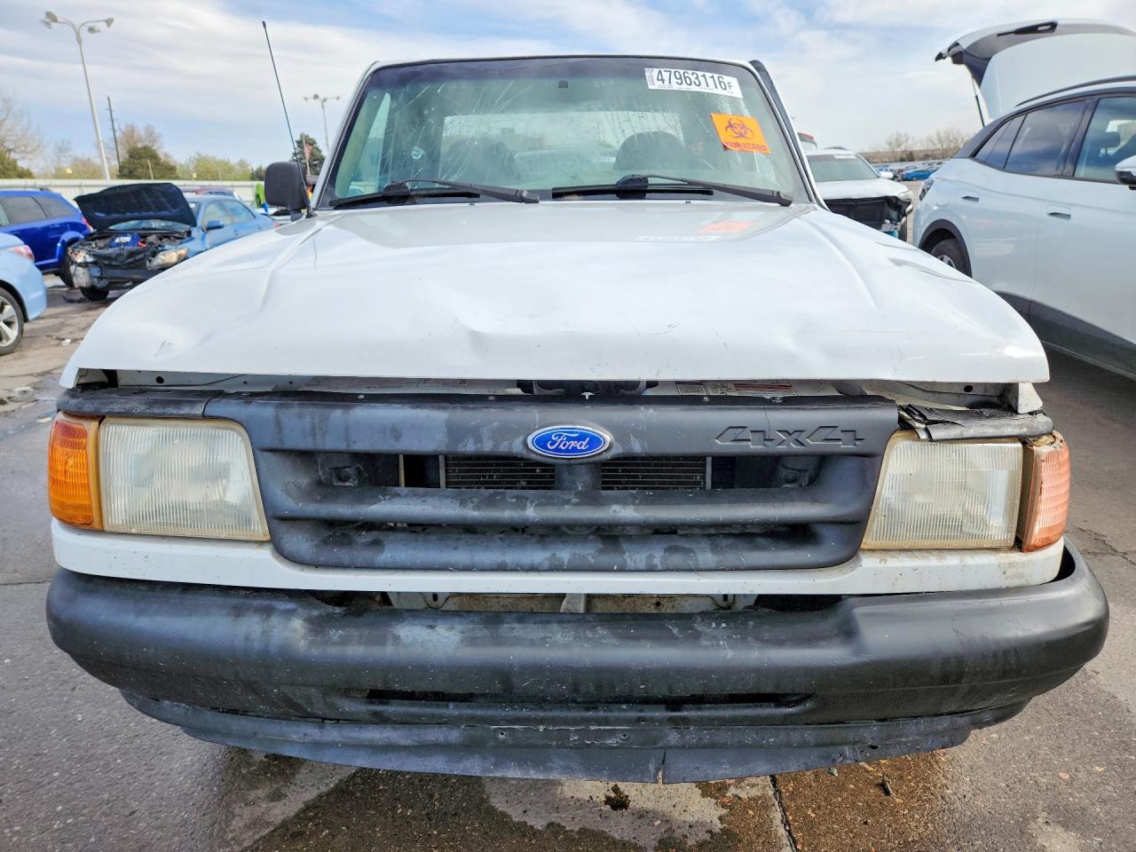 1994 Ford Ranger Super Cab White vin: 1FTCR15X0RPB60690