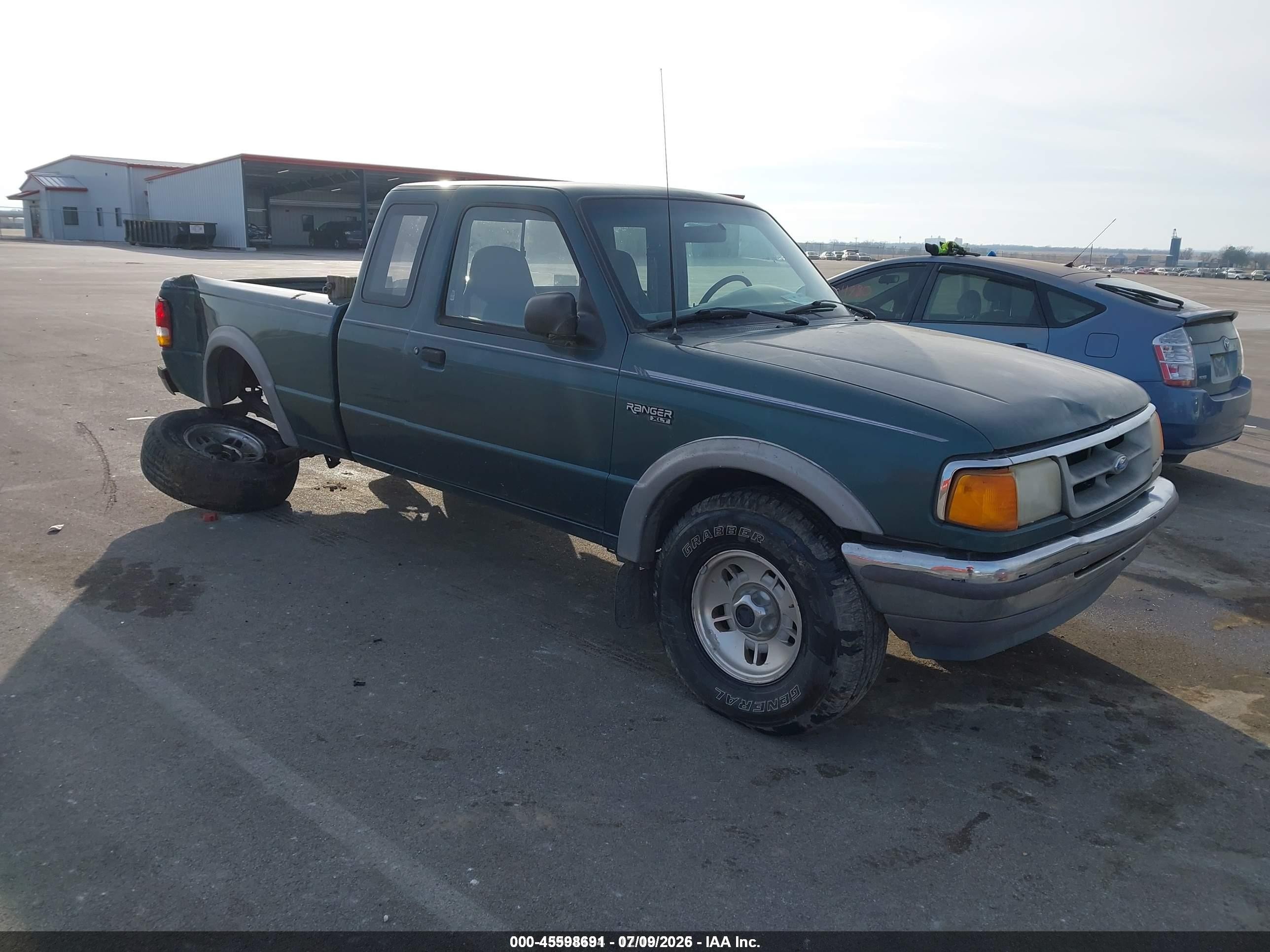 1995 Ford Ranger Super Cab Green vin: 1FTCR15X0SPA95605