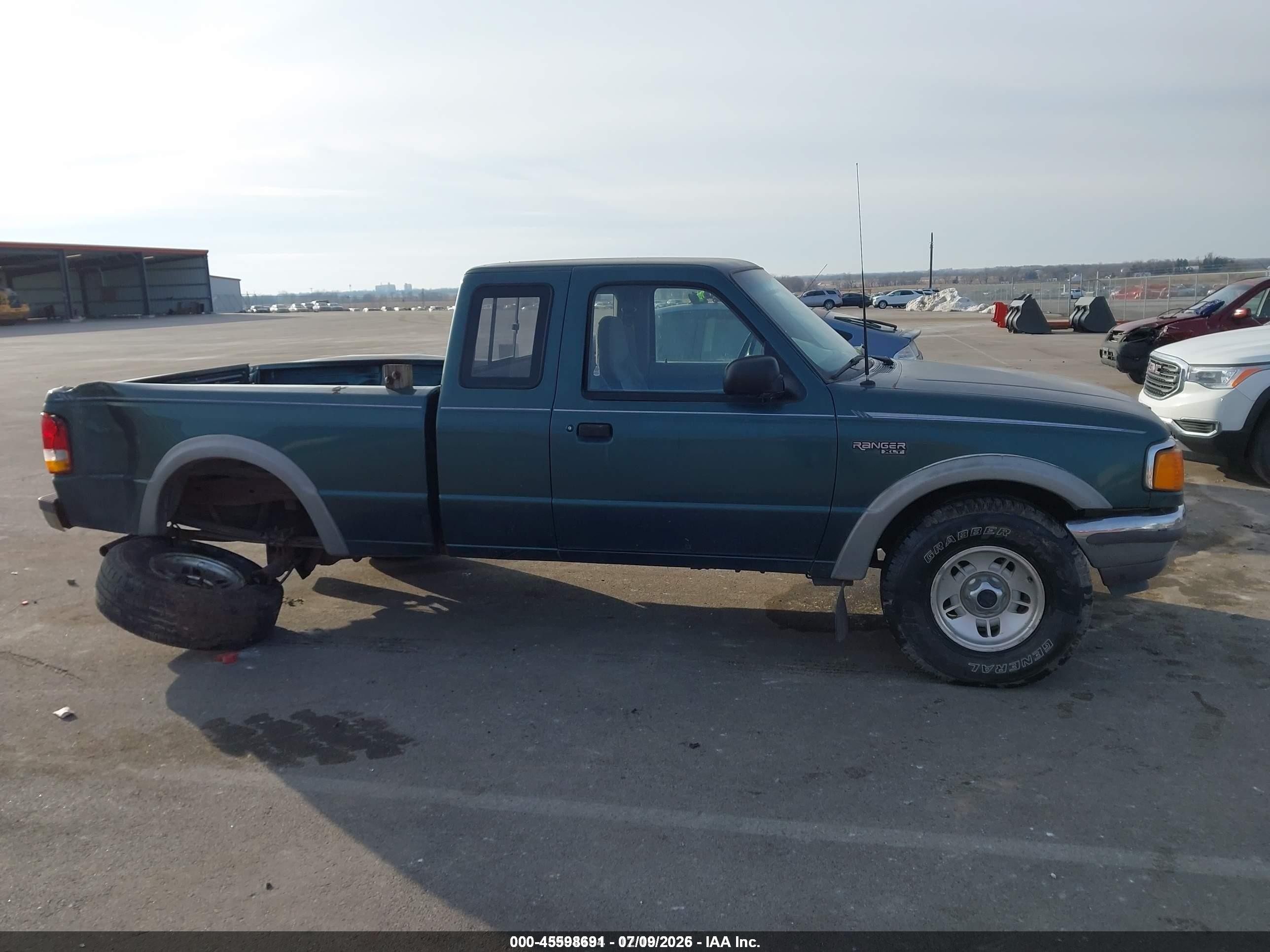 1995 Ford Ranger Super Cab Green vin: 1FTCR15X0SPA95605