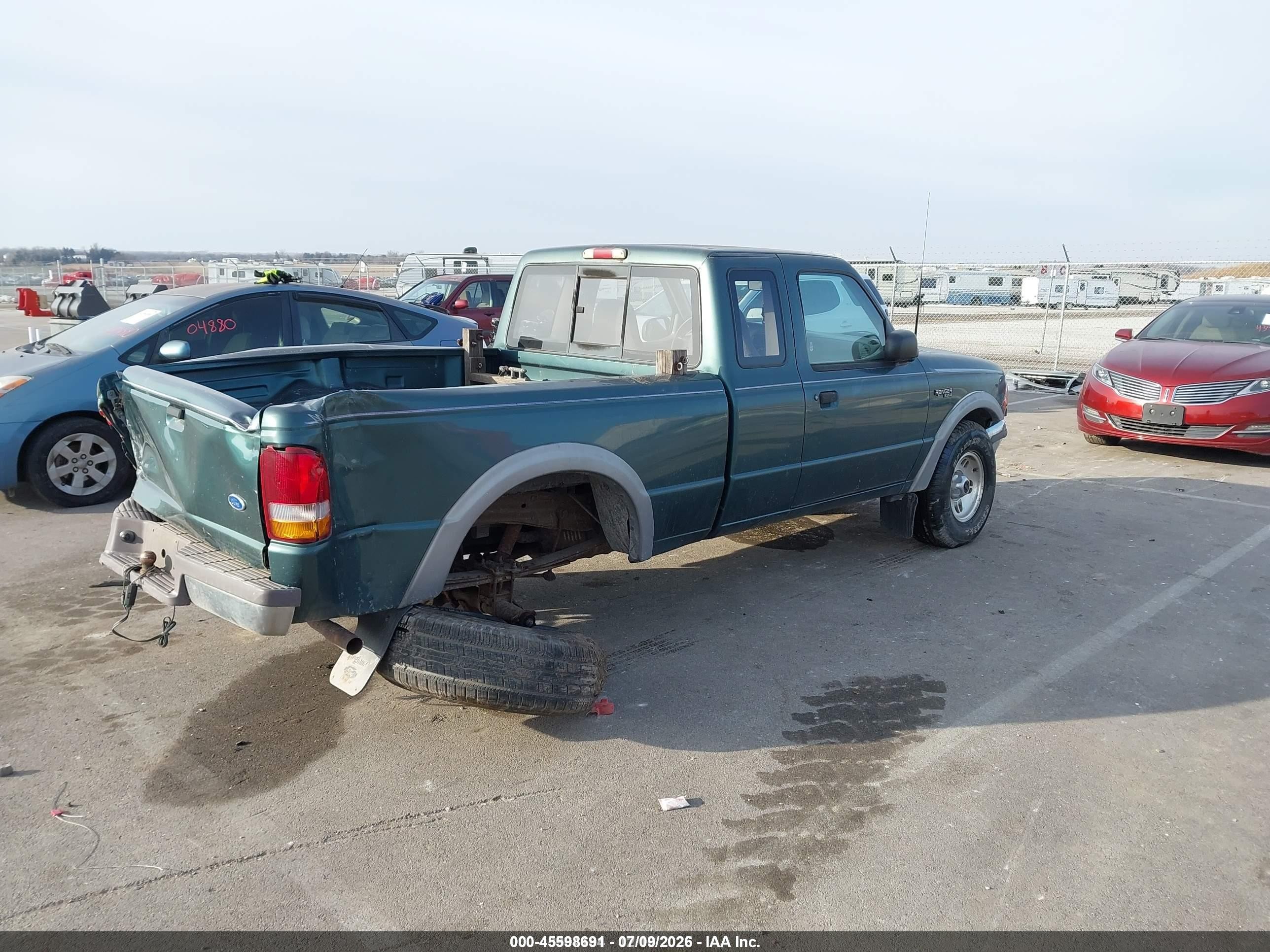 1995 Ford Ranger Super Cab Green vin: 1FTCR15X0SPA95605