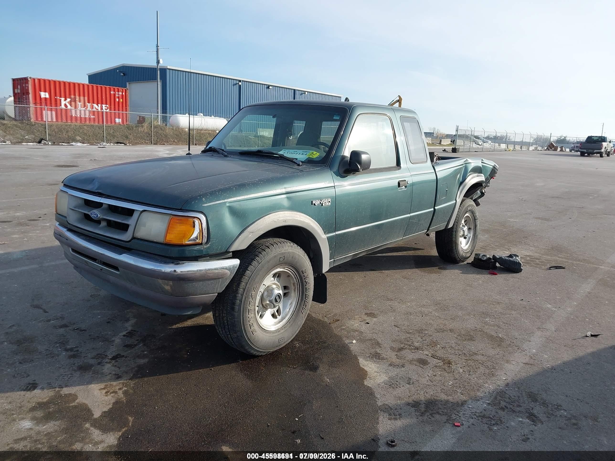 1995 Ford Ranger Super Cab Green vin: 1FTCR15X0SPA95605