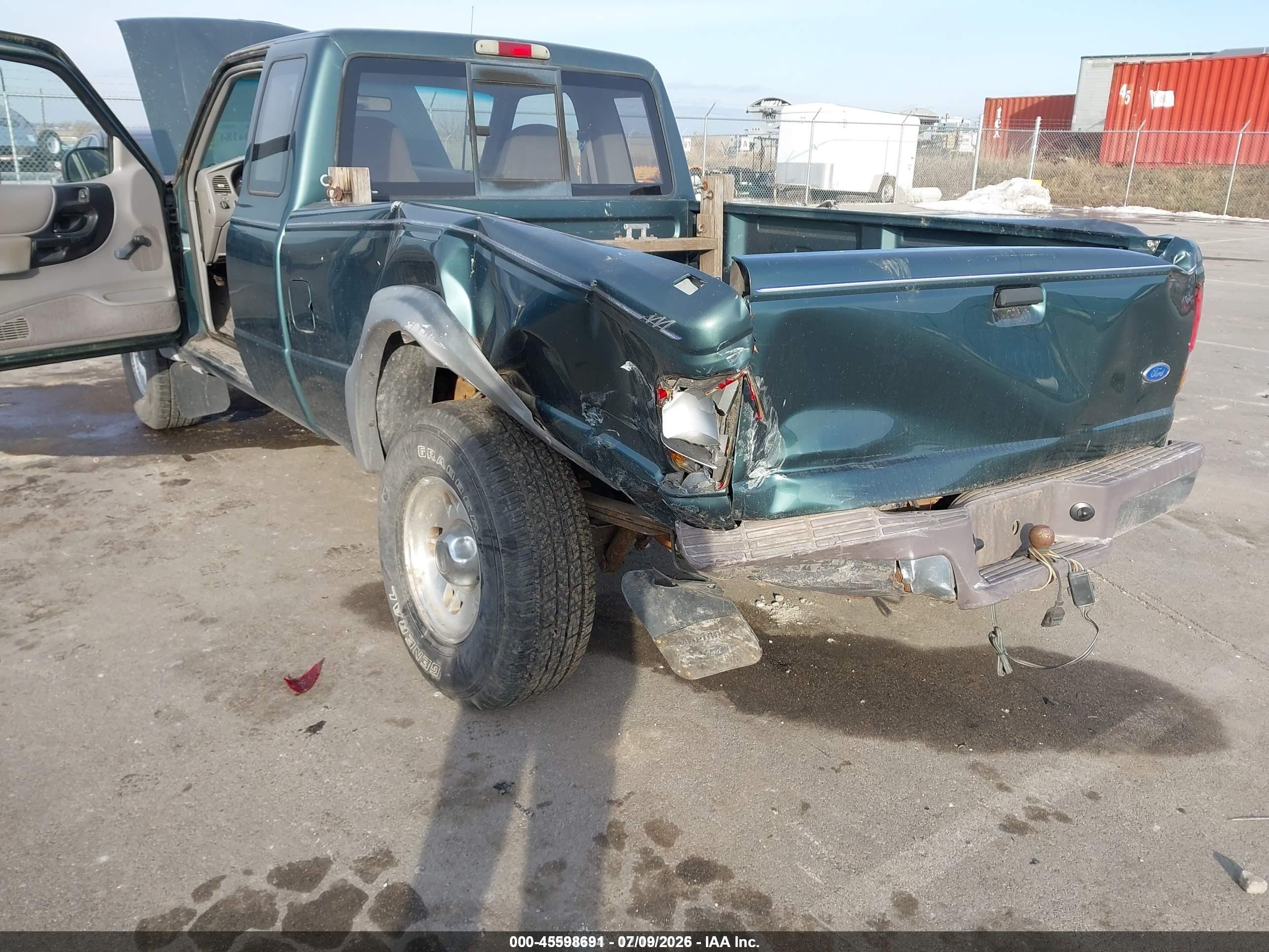 1995 Ford Ranger Super Cab Green vin: 1FTCR15X0SPA95605