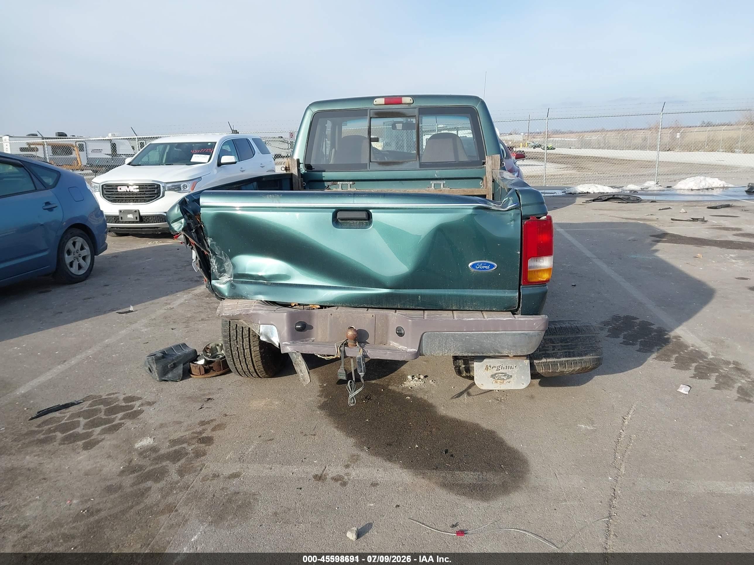 1995 Ford Ranger Super Cab Green vin: 1FTCR15X0SPA95605