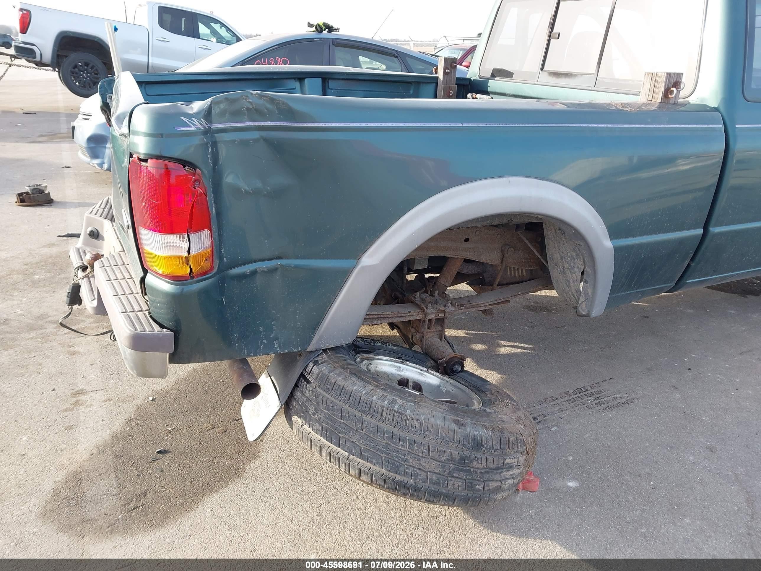 1995 Ford Ranger Super Cab Green vin: 1FTCR15X0SPA95605