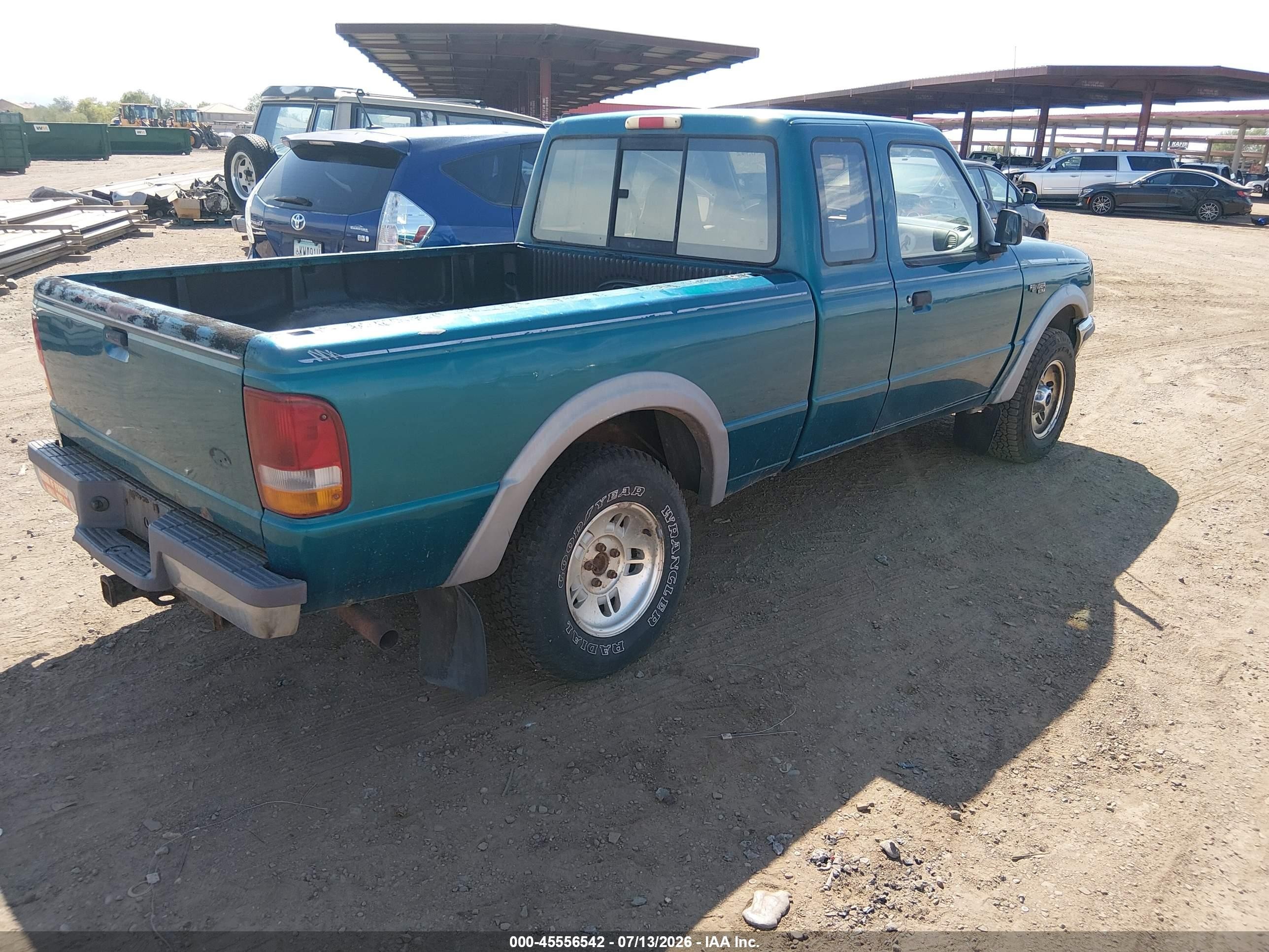 1996 Ford Ranger Super Cab Blue vin: 1FTCR15X0TPA35762