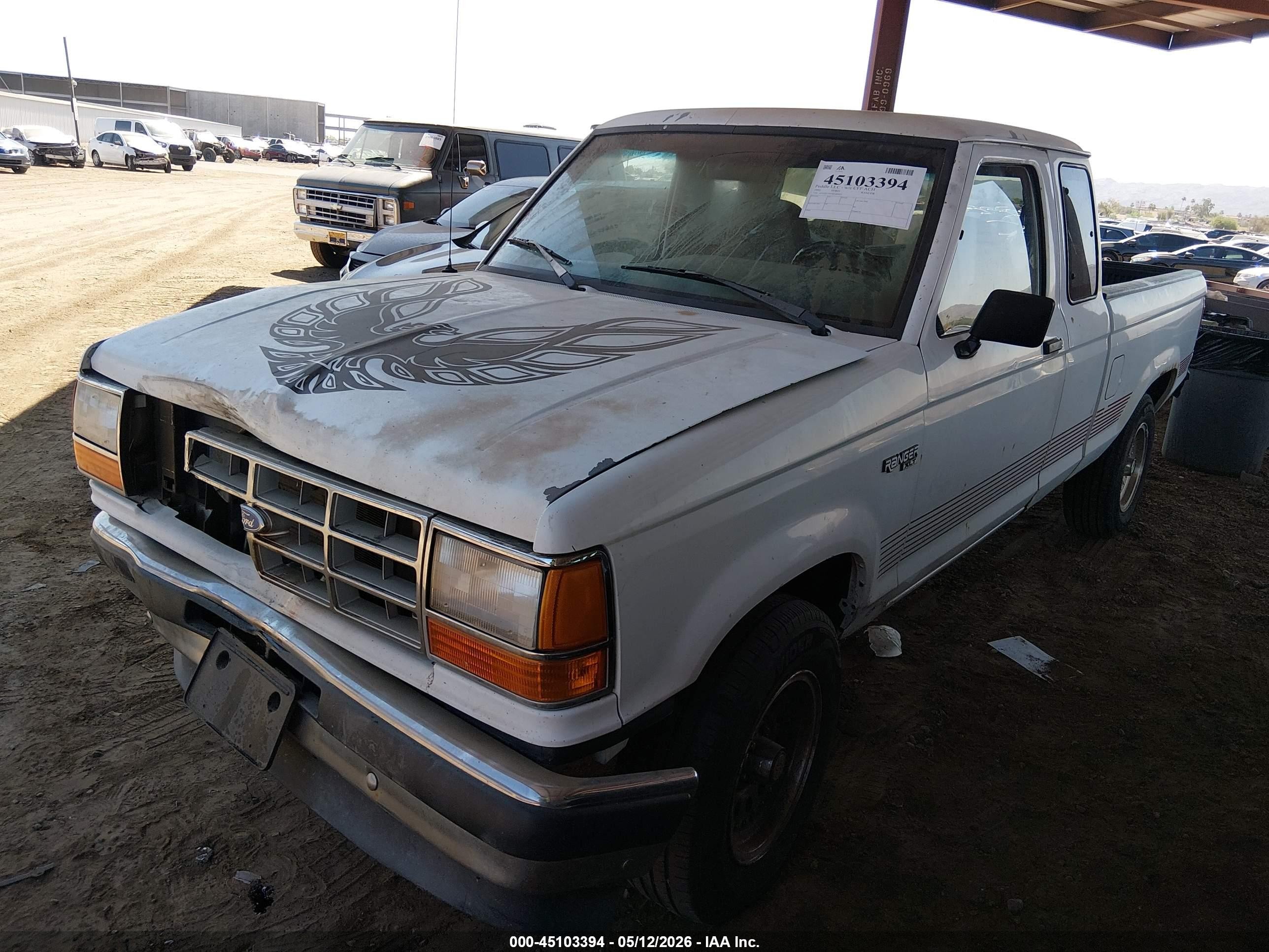 1992 Ford Ranger Super Cab Белый vin: 1FTCR15X1NPA89025