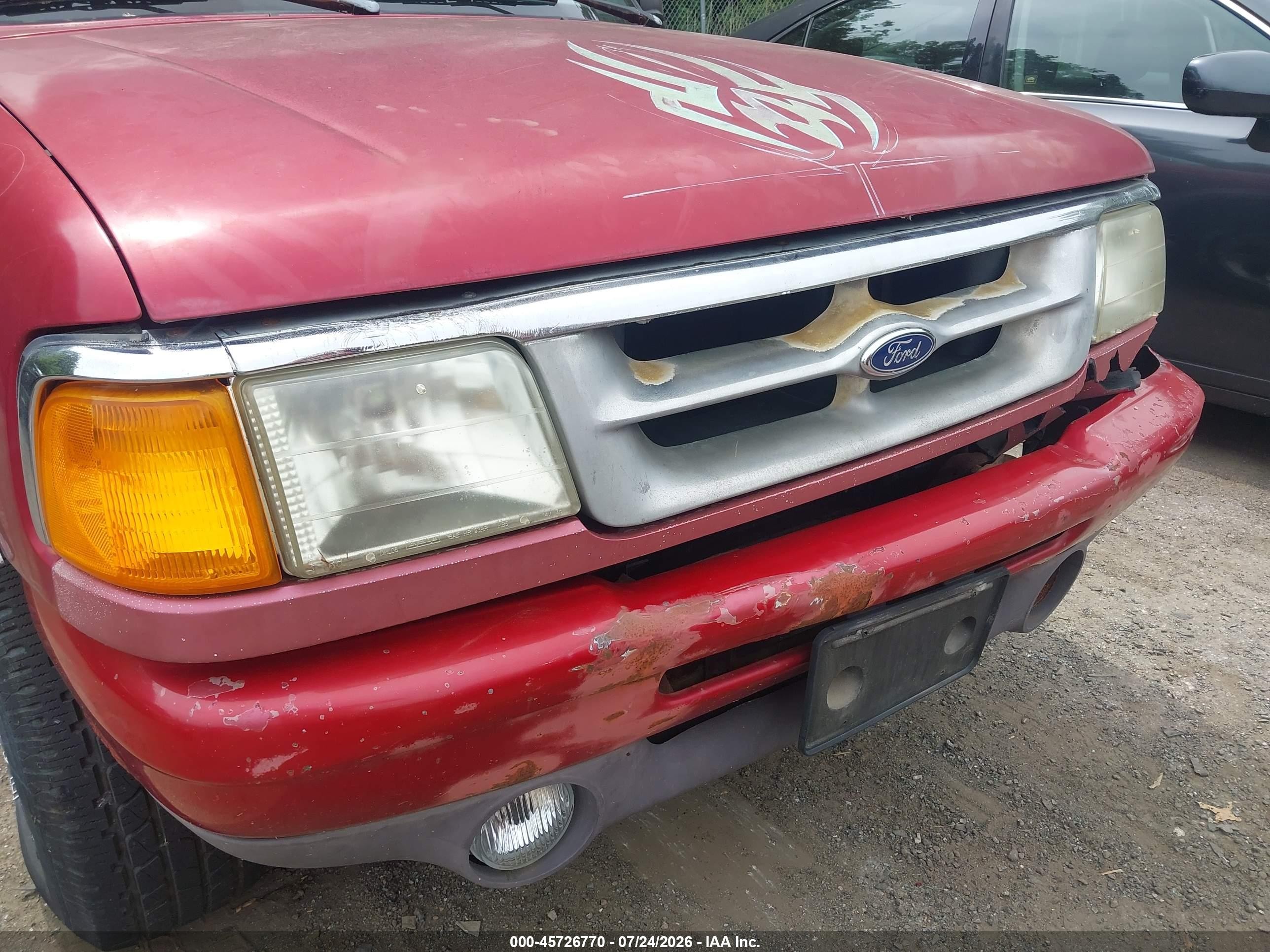 1996 Ford Ranger Super Cab Red vin: 1FTCR15X1TPB61192