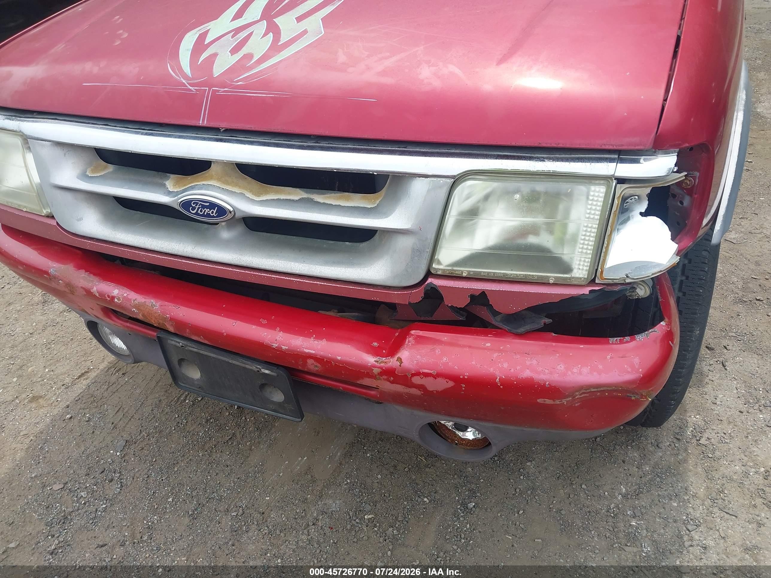 1996 Ford Ranger Super Cab Red vin: 1FTCR15X1TPB61192