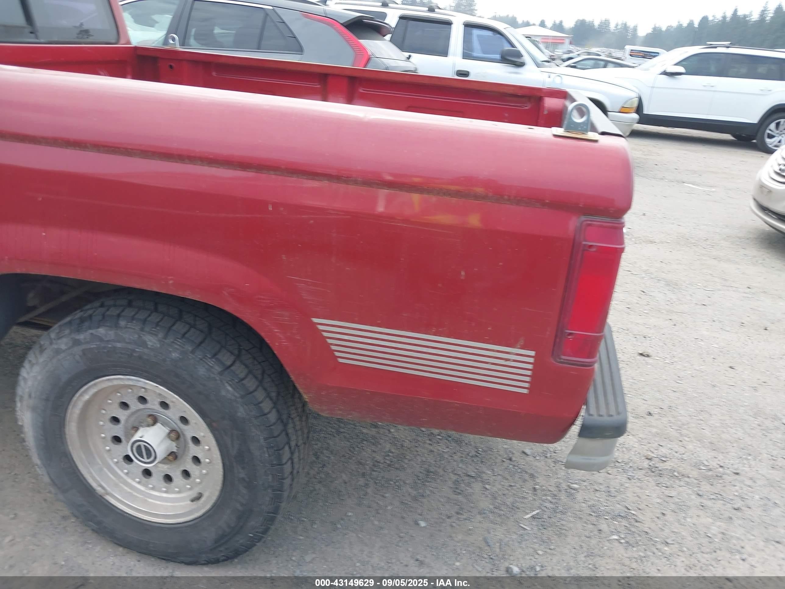 1991 Ford Ranger Super Cab Красный vin: 1FTCR15X2MPA66836