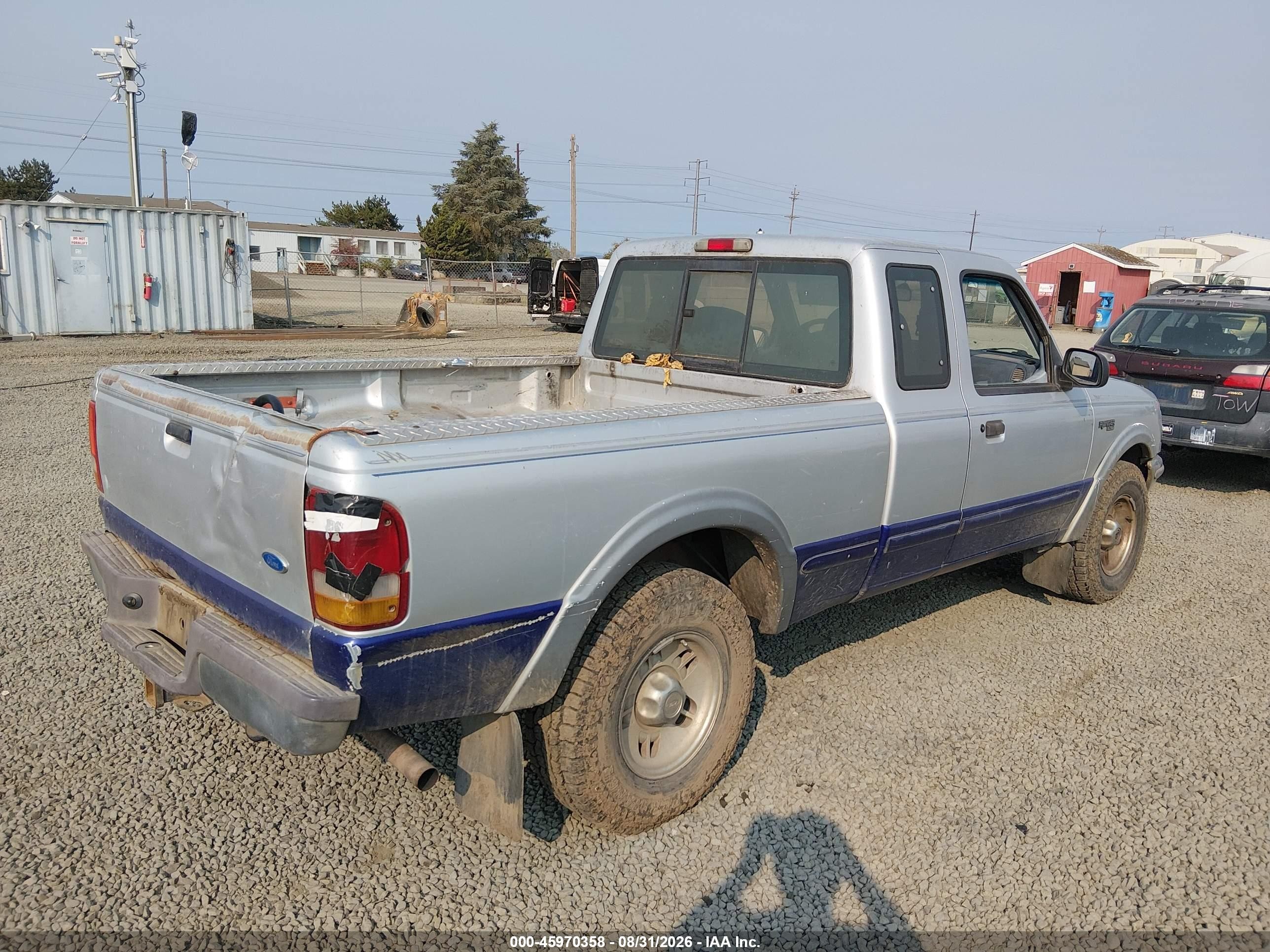 1996 Ford Ranger Super Cab Silver vin: 1FTCR15X2TPB19355
