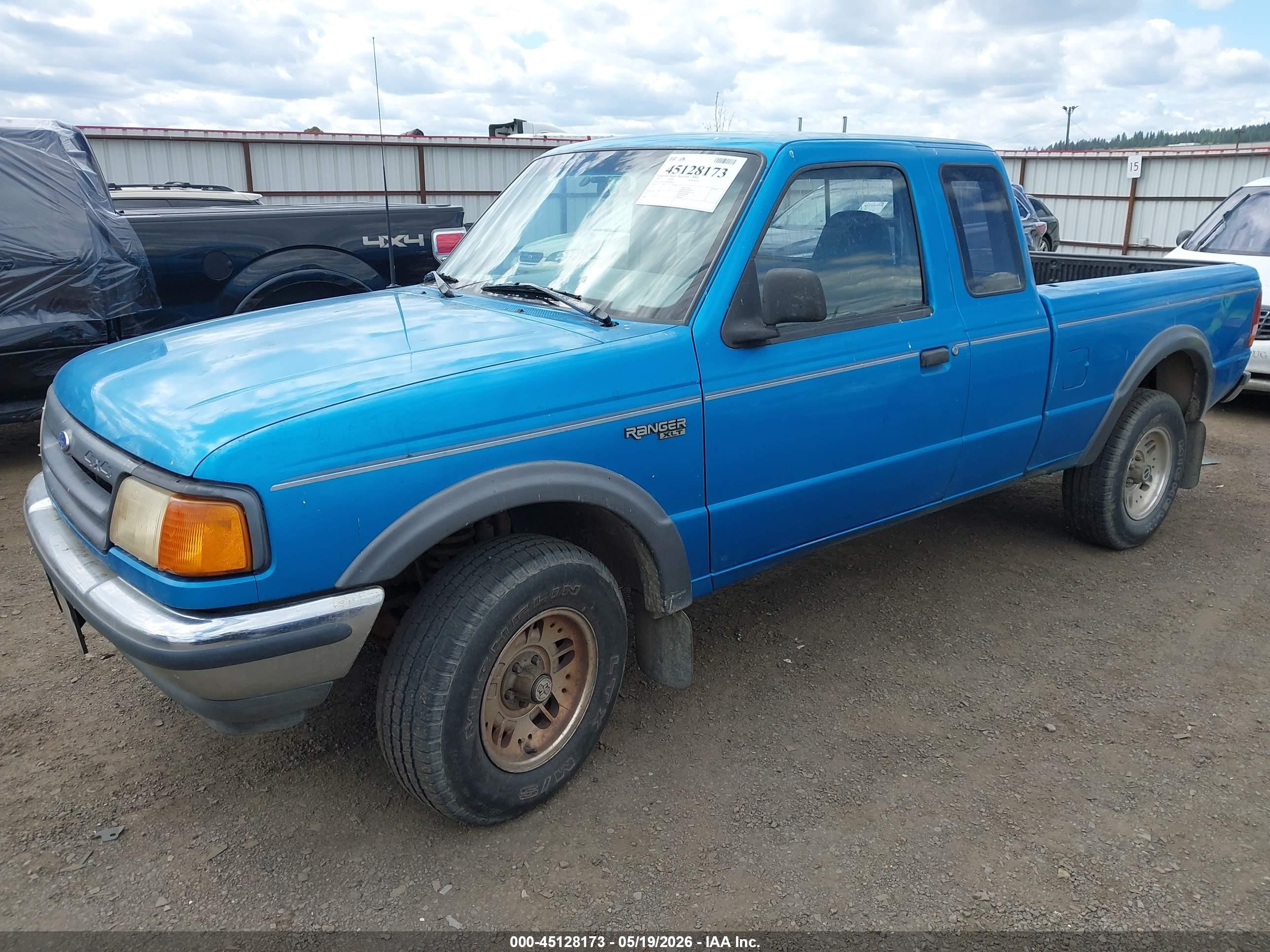 1993 Ford Ranger Super Cab Blue vin: 1FTCR15X3PPA70818