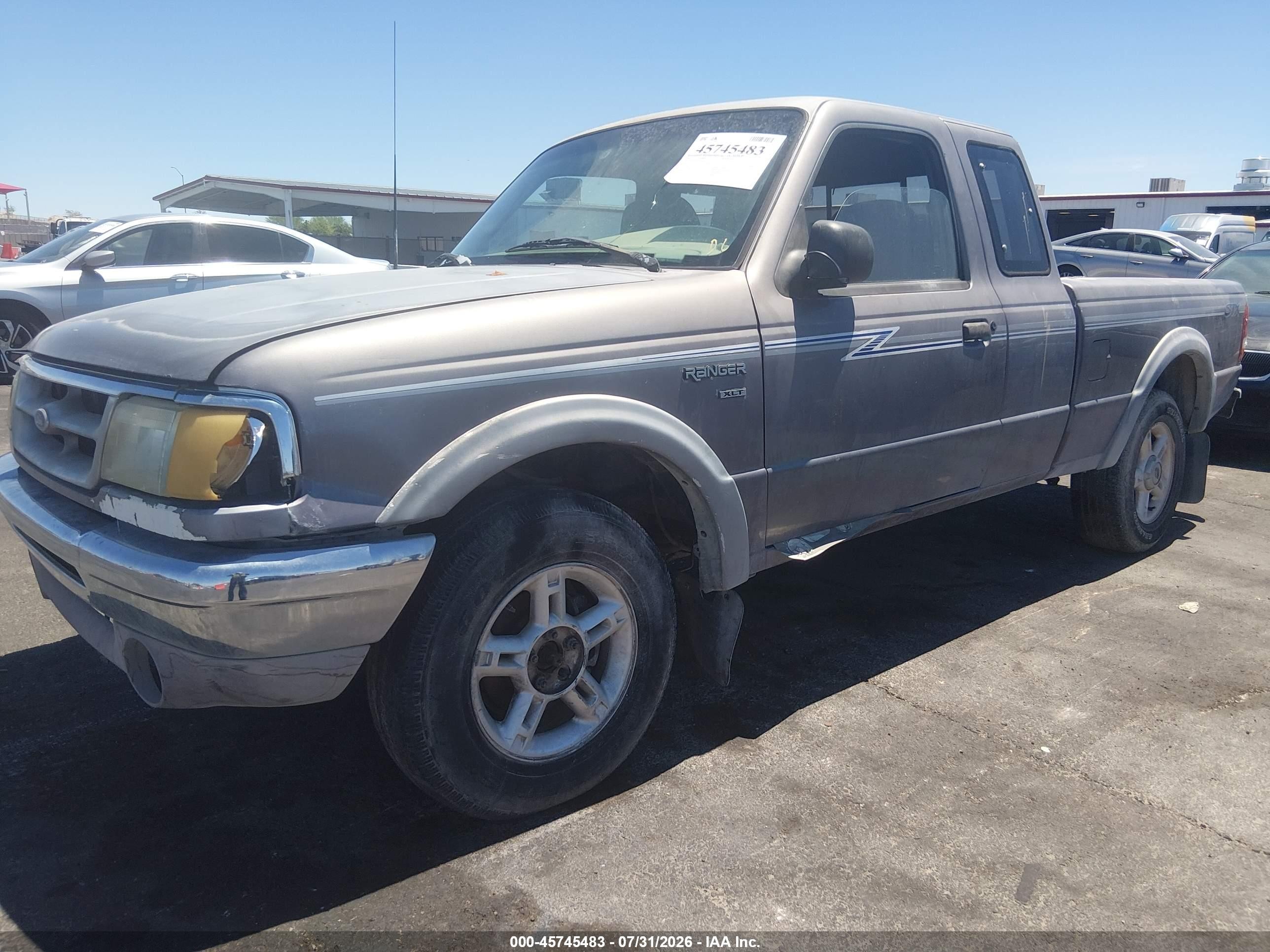 1995 Ford Ranger Super Cab Серый vin: 1FTCR15X4SPA15710