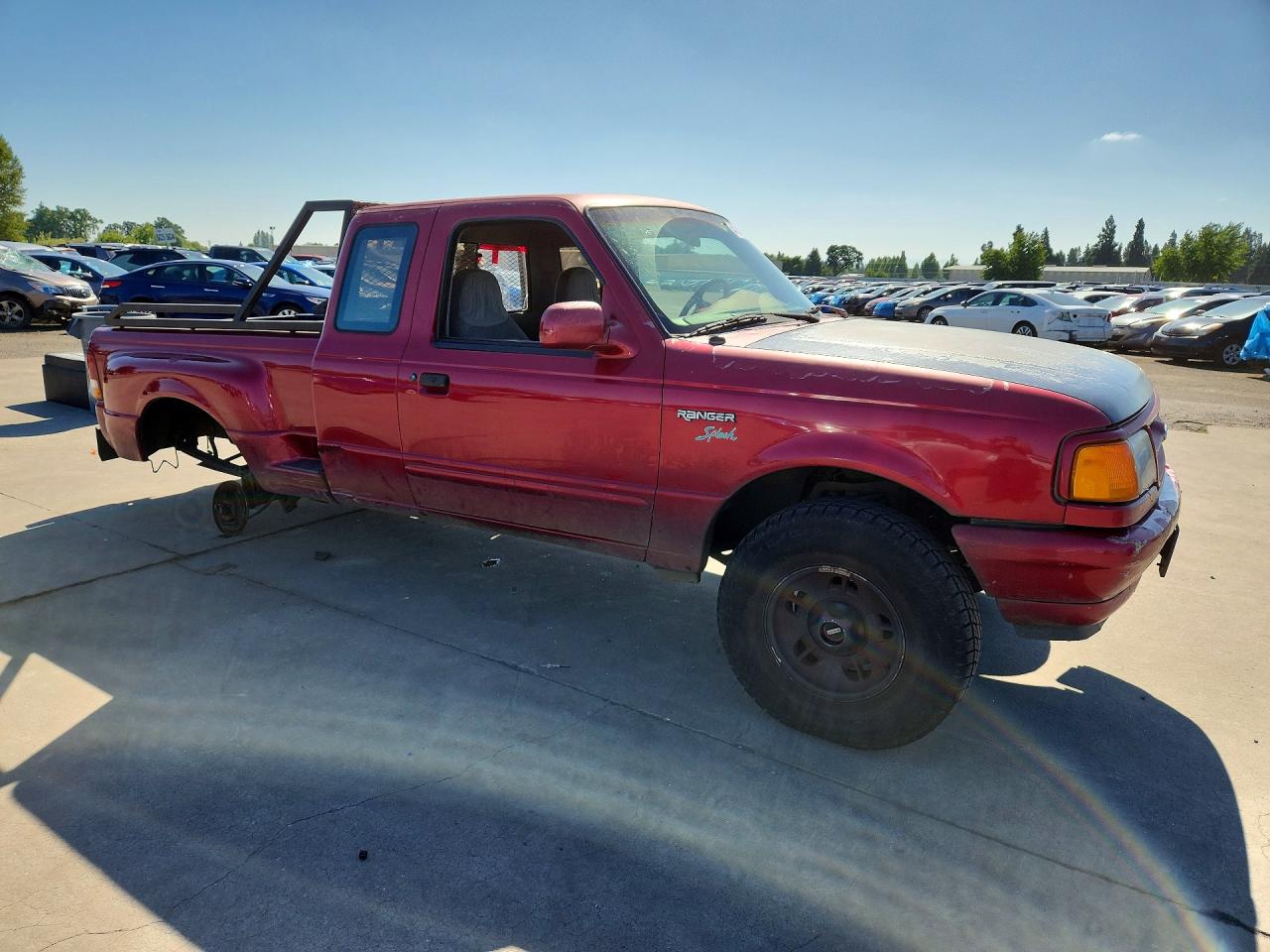 1996 Ford Ranger Super Cab Red vin: 1FTCR15X4TPA93051