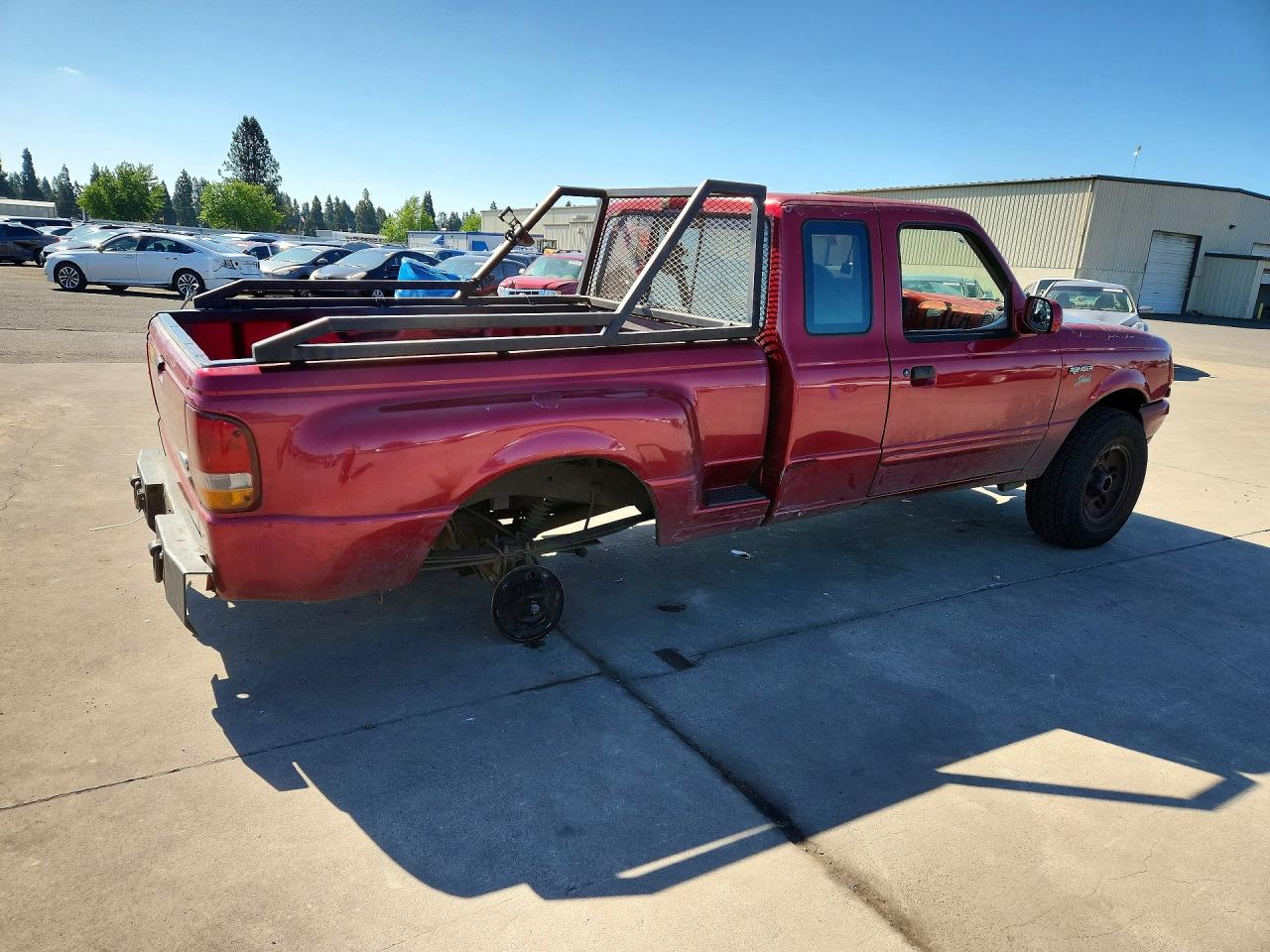 1996 Ford Ranger Super Cab Red vin: 1FTCR15X4TPA93051