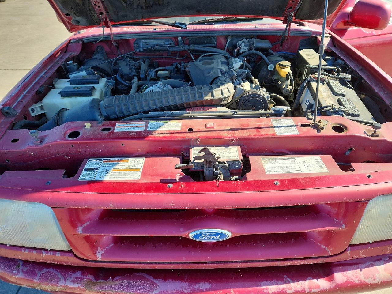 1996 Ford Ranger Super Cab Red vin: 1FTCR15X4TPA93051