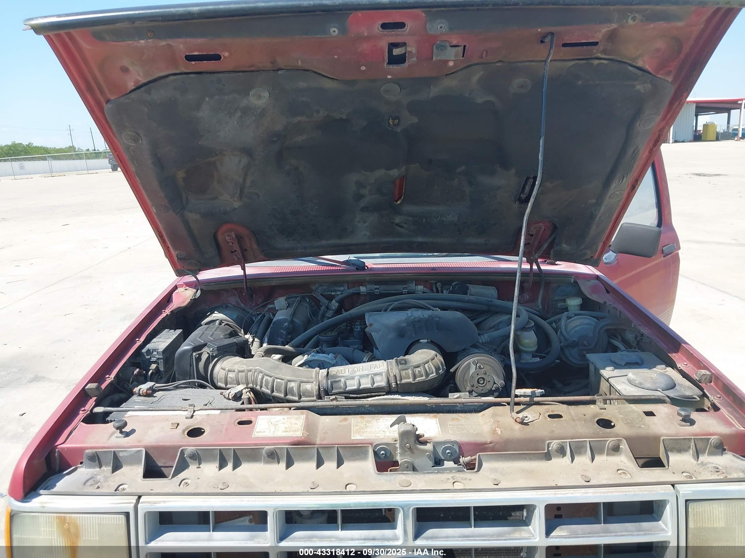 1991 Ford Ranger Super Cab Red vin: 1FTCR15X5MPA59802