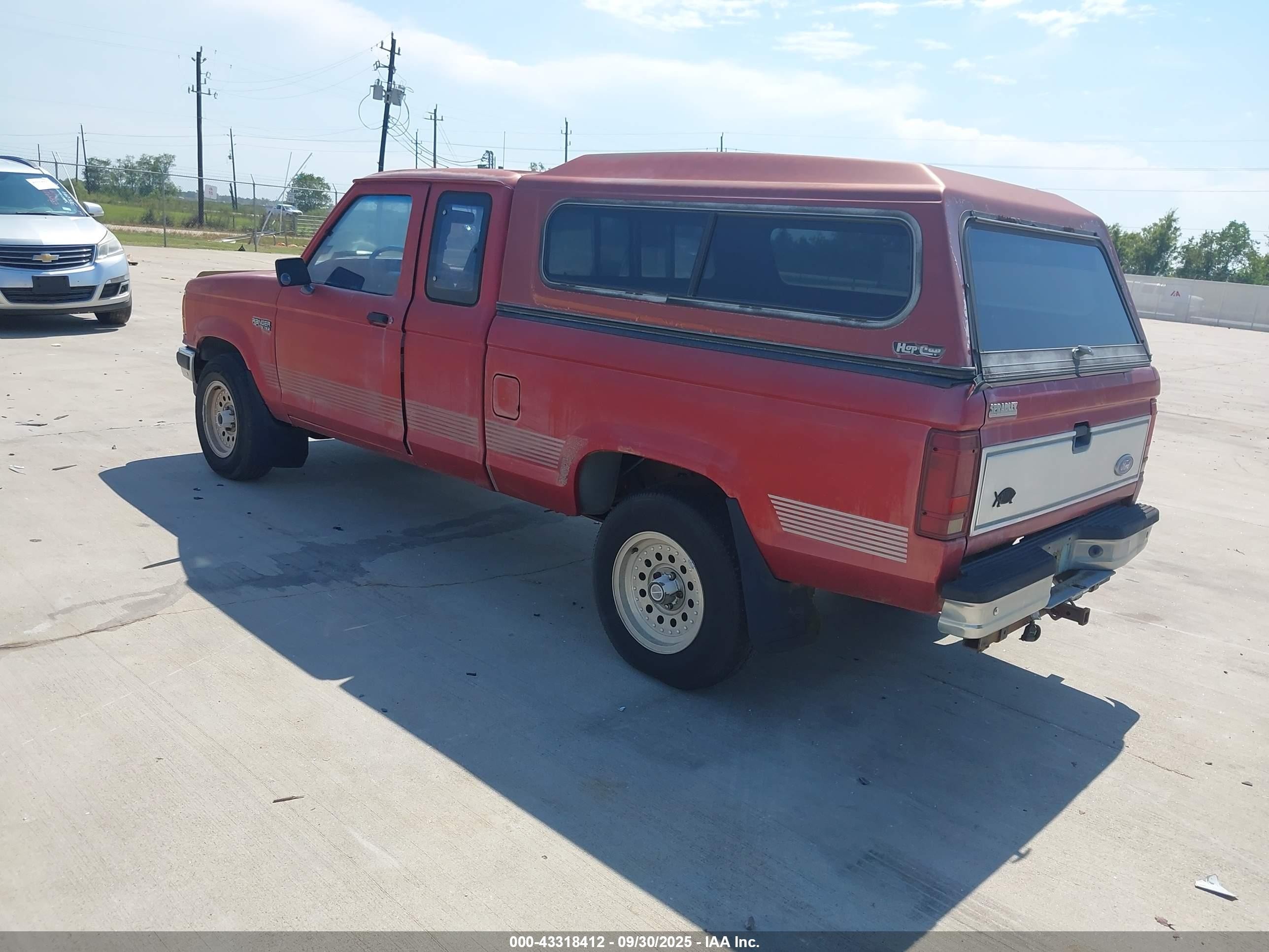 1991 Ford Ranger Super Cab Red vin: 1FTCR15X5MPA59802