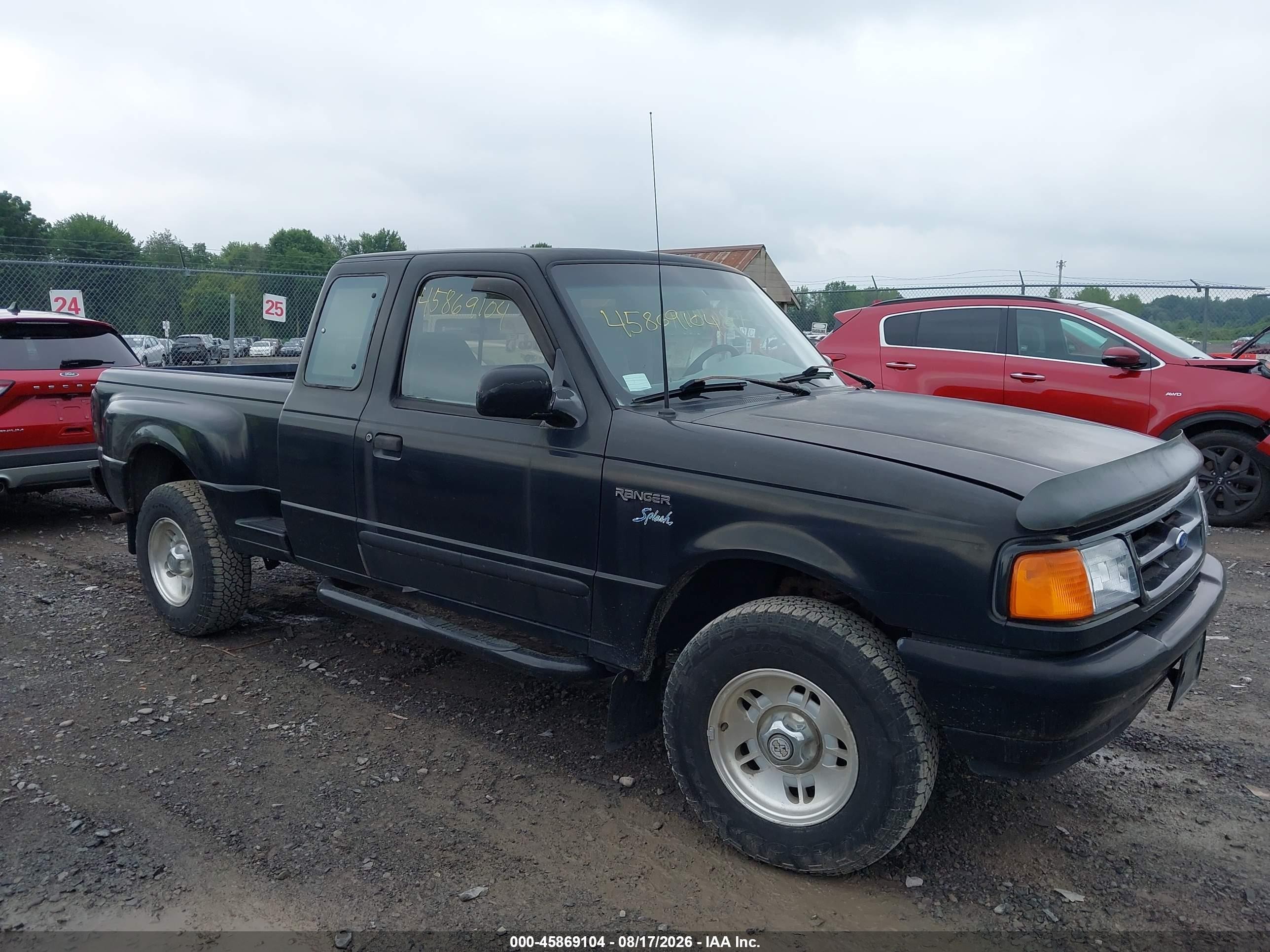 1996 Ford Ranger Super Cab Black vin: 1FTCR15X5TPA07665